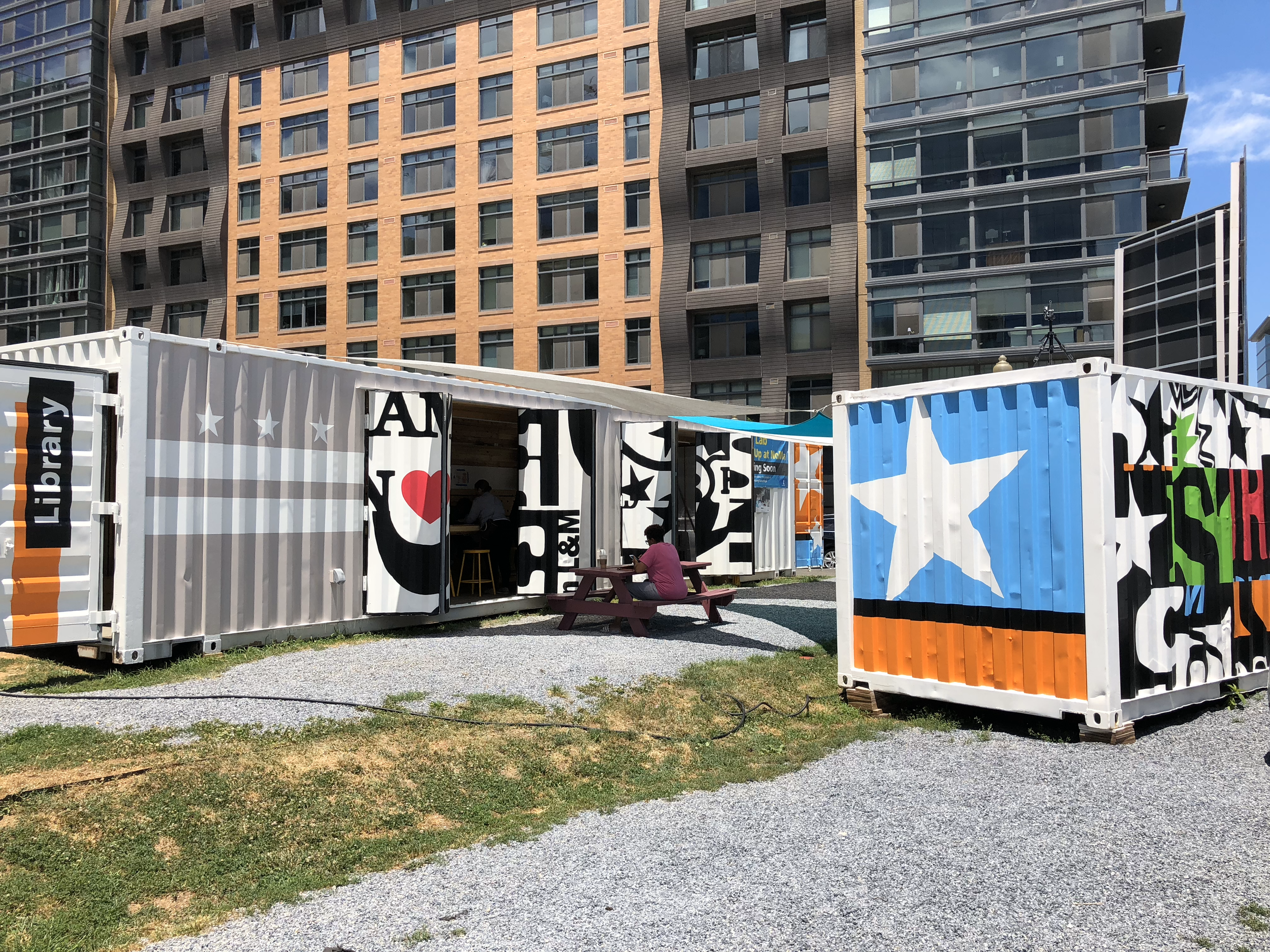 DC Public Library Foundation's Fab Lab @ Noma. Mural Design and Execution: Marc Pekala and Cory Bernat