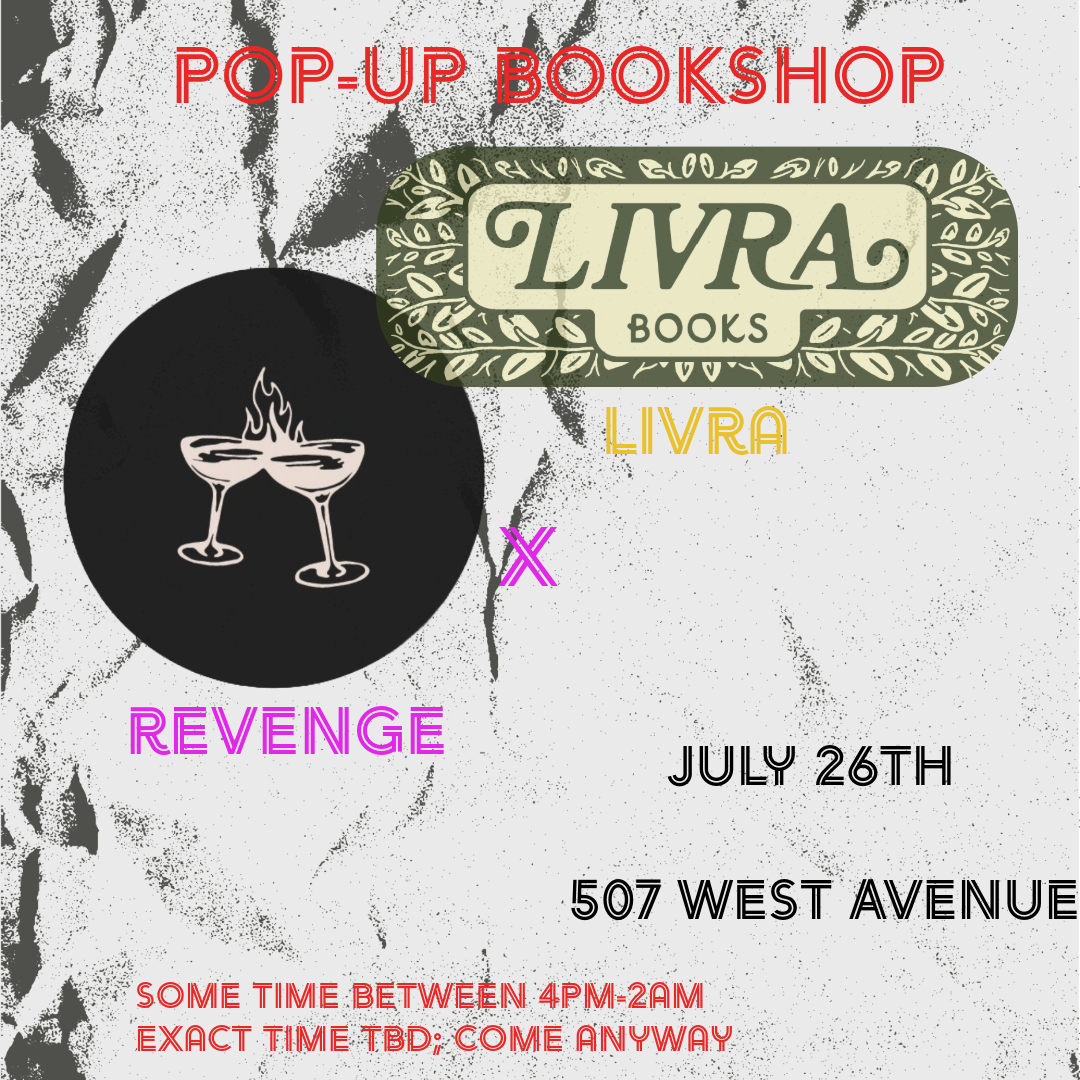 livra x revenge pop- up bookshop