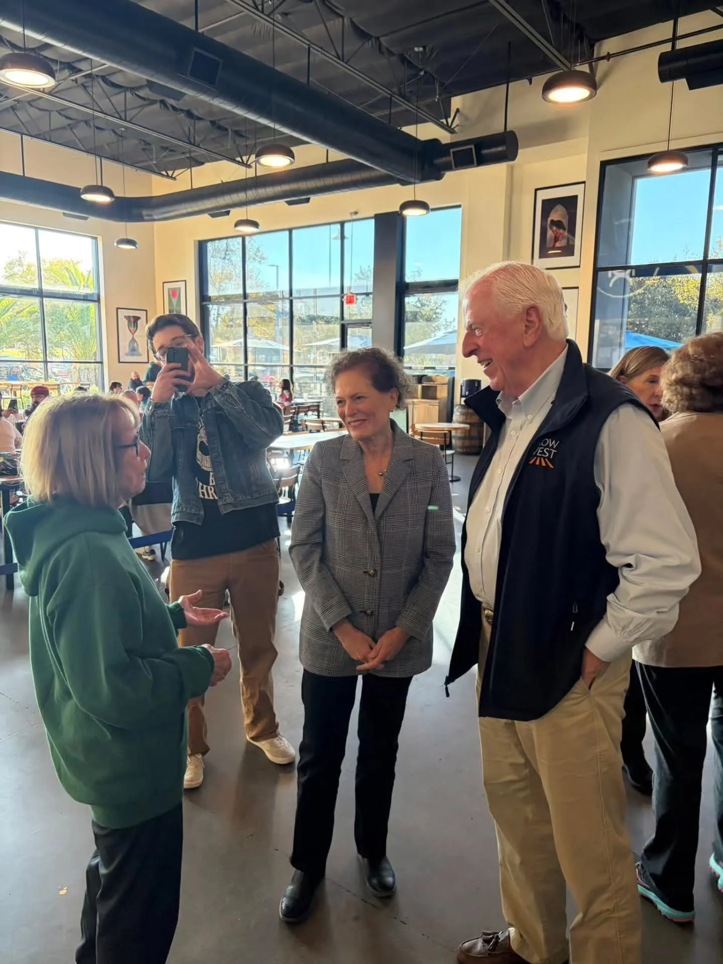 Don't mind me, just making sure I get pictures for @placerdems. Democratic Congressman Mike Thompson (CD-4) stopped by Common Grounds at Moksa Barrel House.  A huge benefit of being involved in local politics is the ability to sometimes speak directl