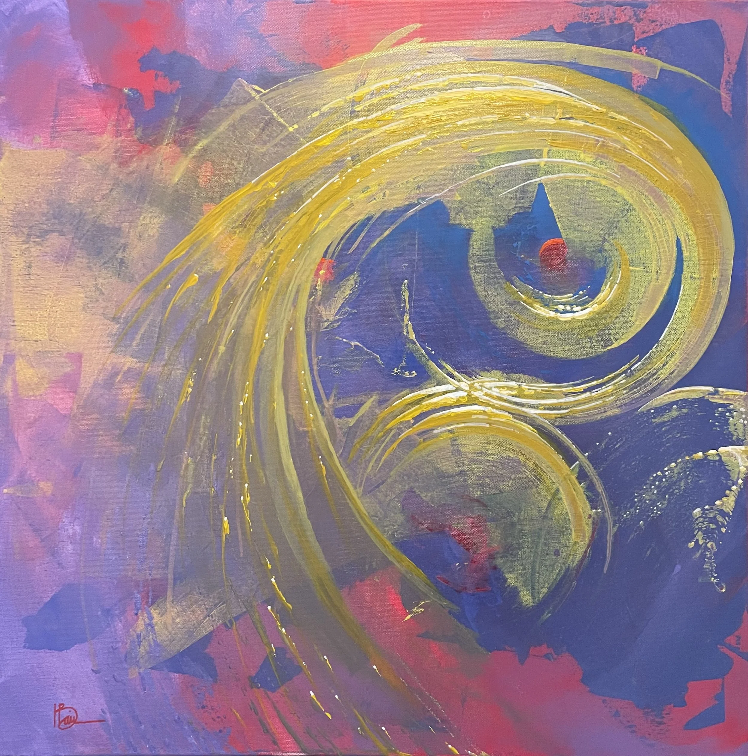 2602-01 Vortex  
24" x 24" Acrylic on Canvas  
Sold



