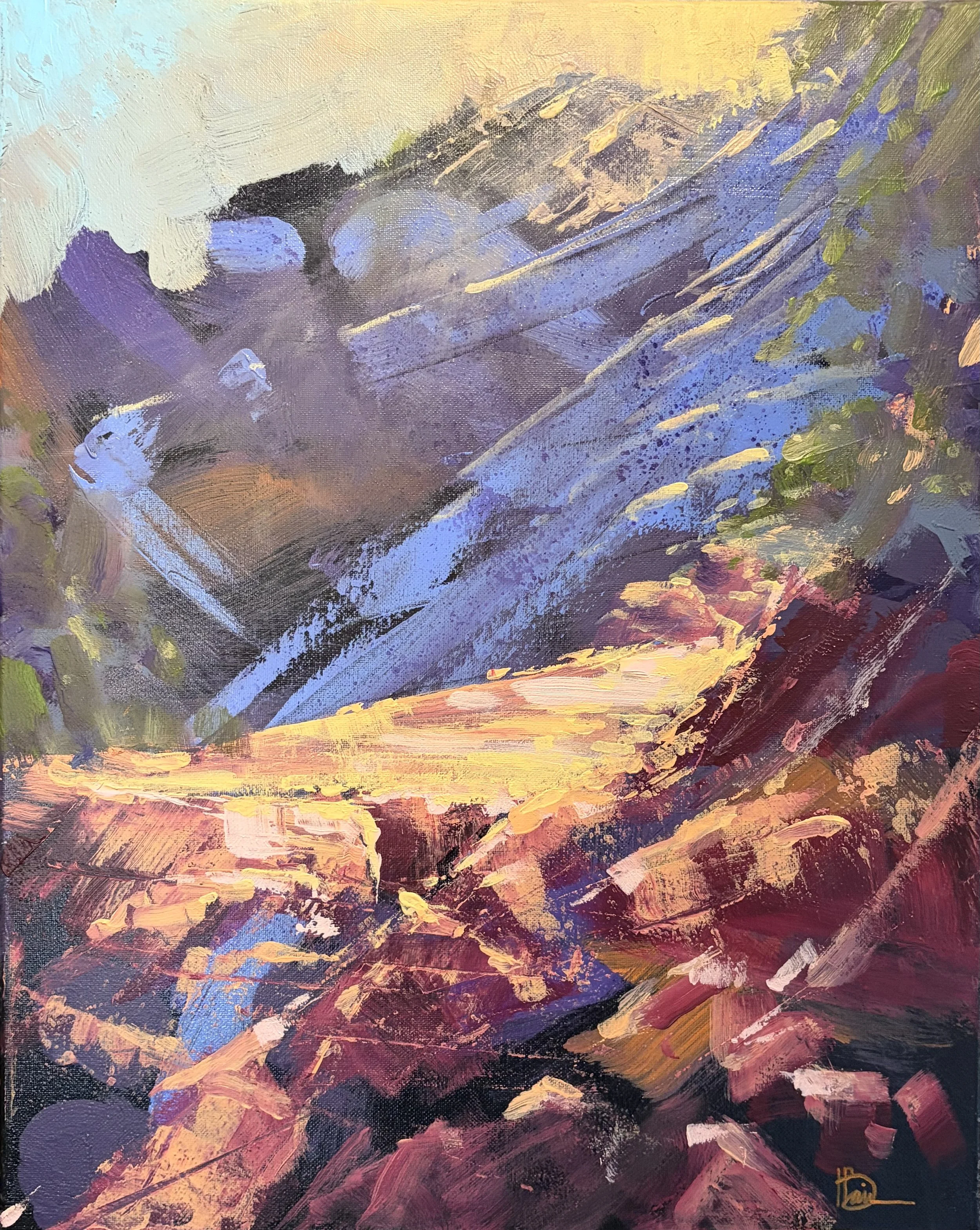 2605-04 Hog Heaven  
16" x 20" Acrylic on Canvas