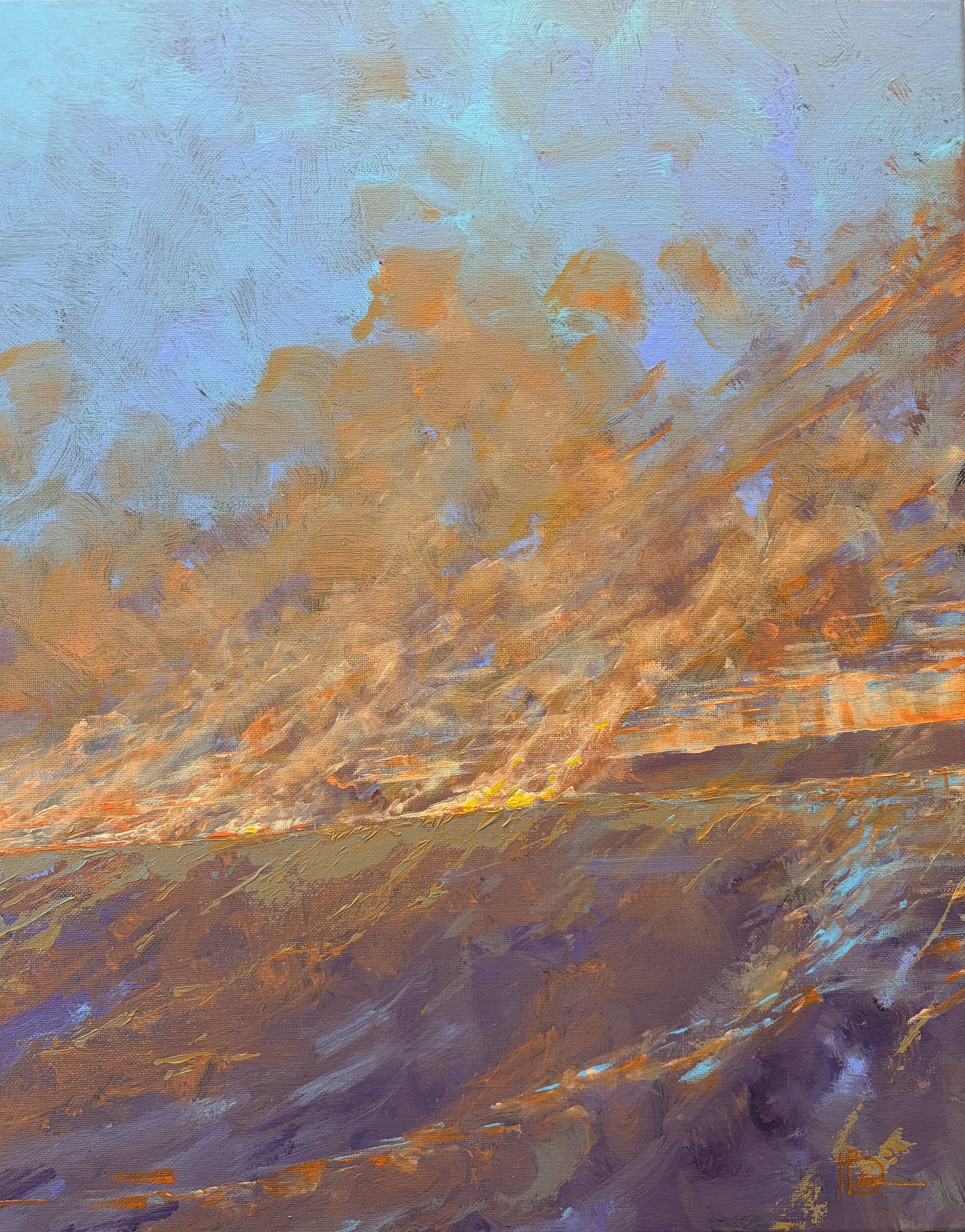 2607-03 Caldera Dawn  
16" x 20" Acrylic on Canvas