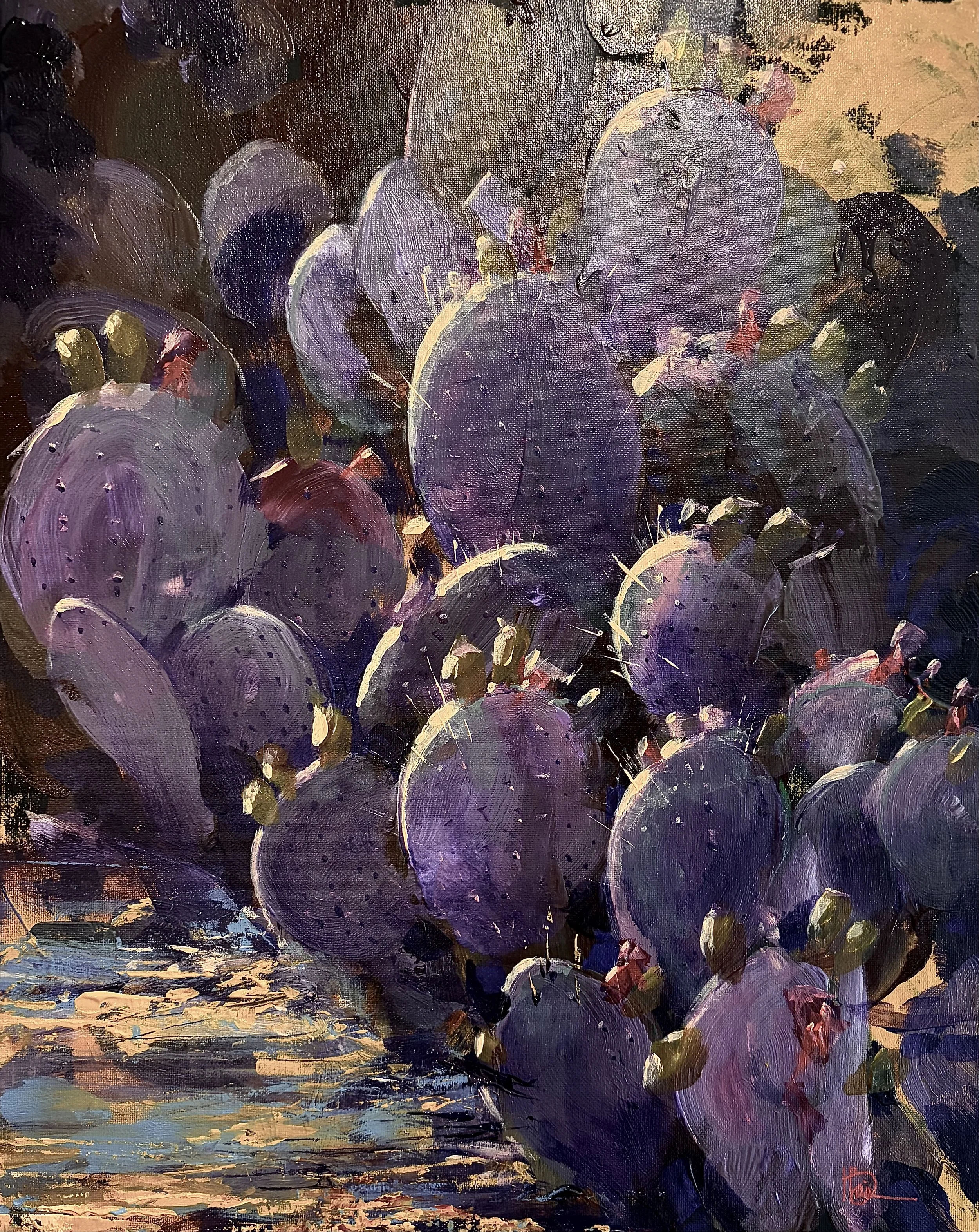 2604-01  Rough Patch at Chimney Rock  
16" x 20" Acrylic on Canvas