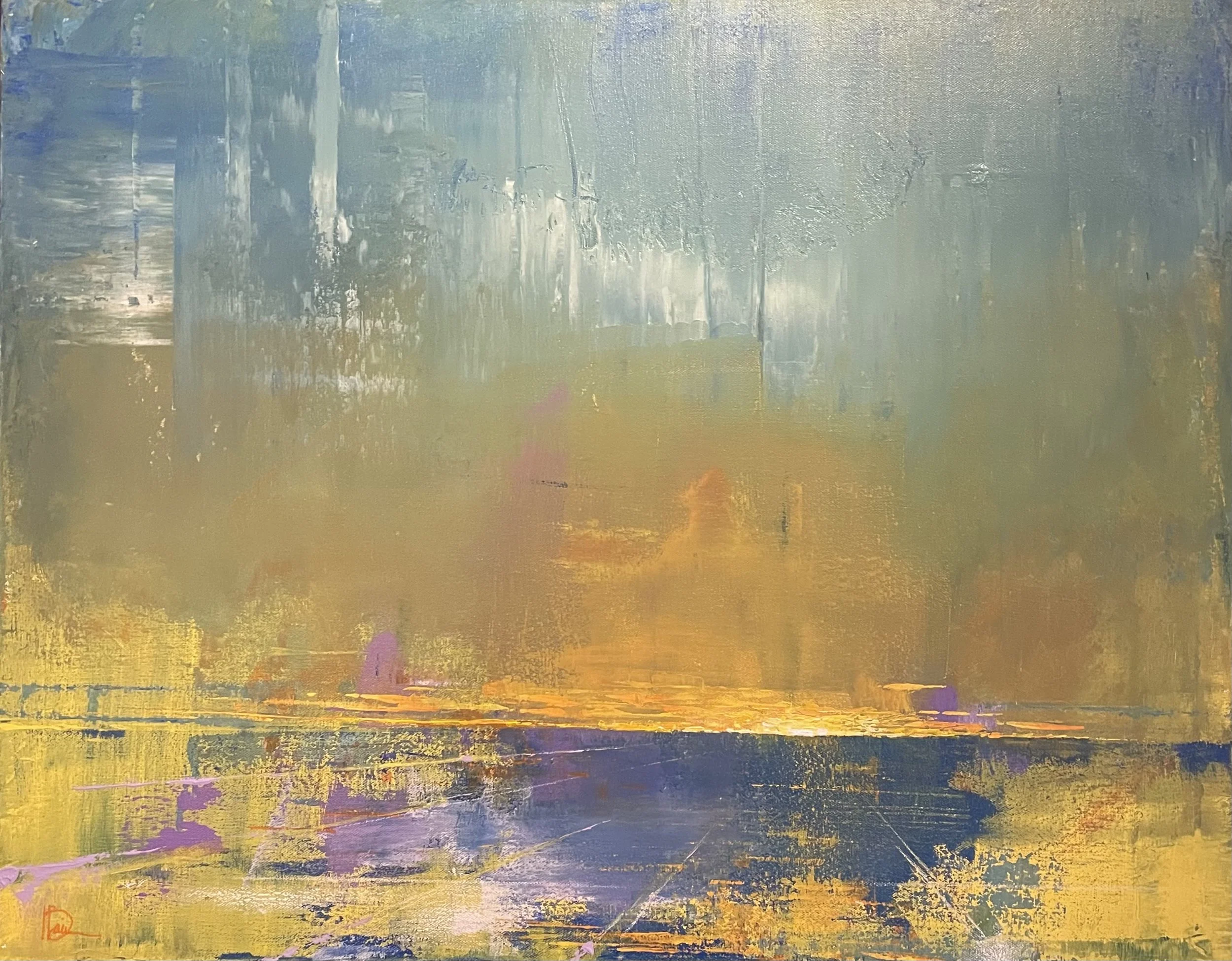 2511-01 Event Horizon  
22" x 28" Acrylic and China Marker on Canvas