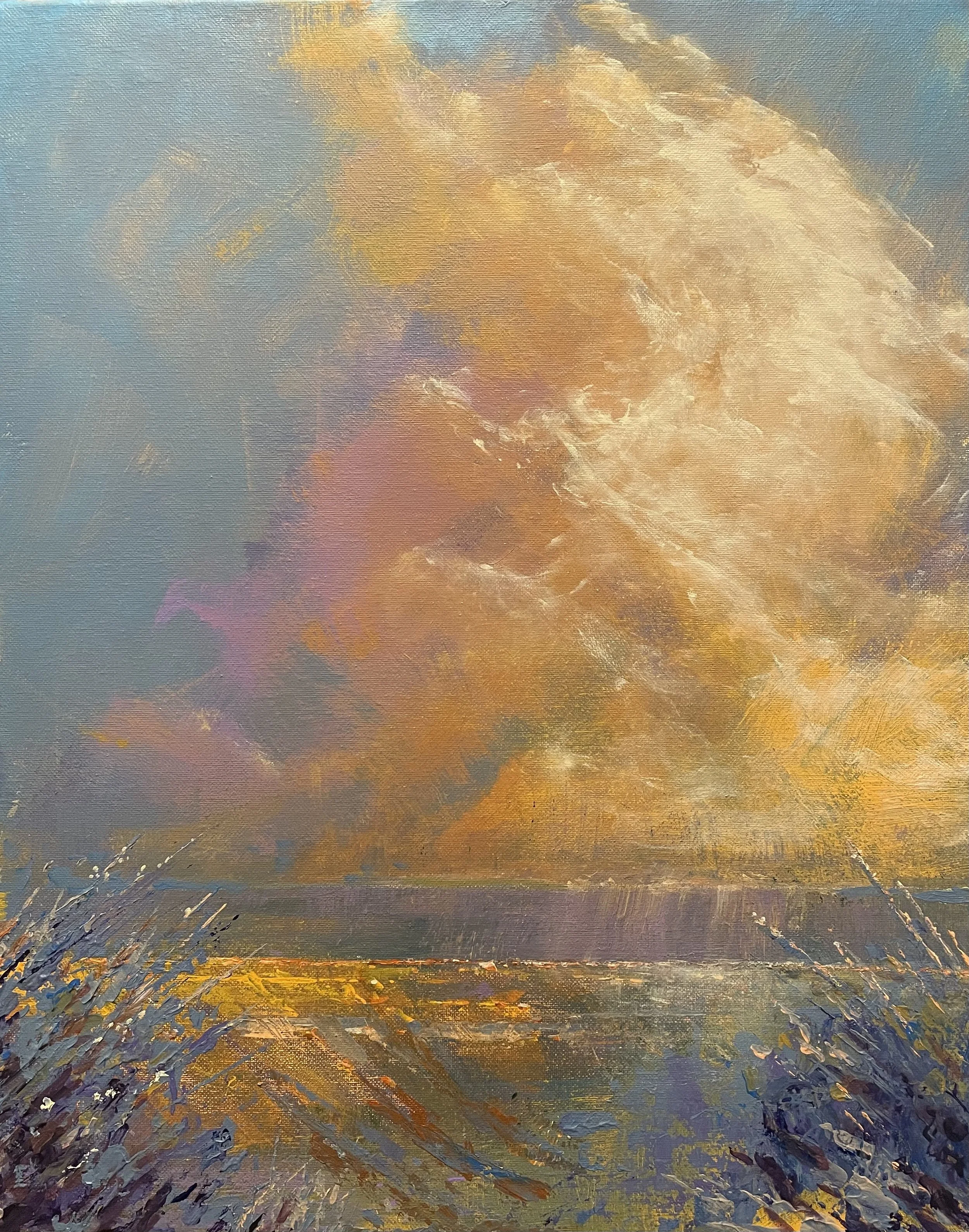 2602-02 Breaking Through  
16" x 20" Acrylic on Canvas  
Framed On Exhibit