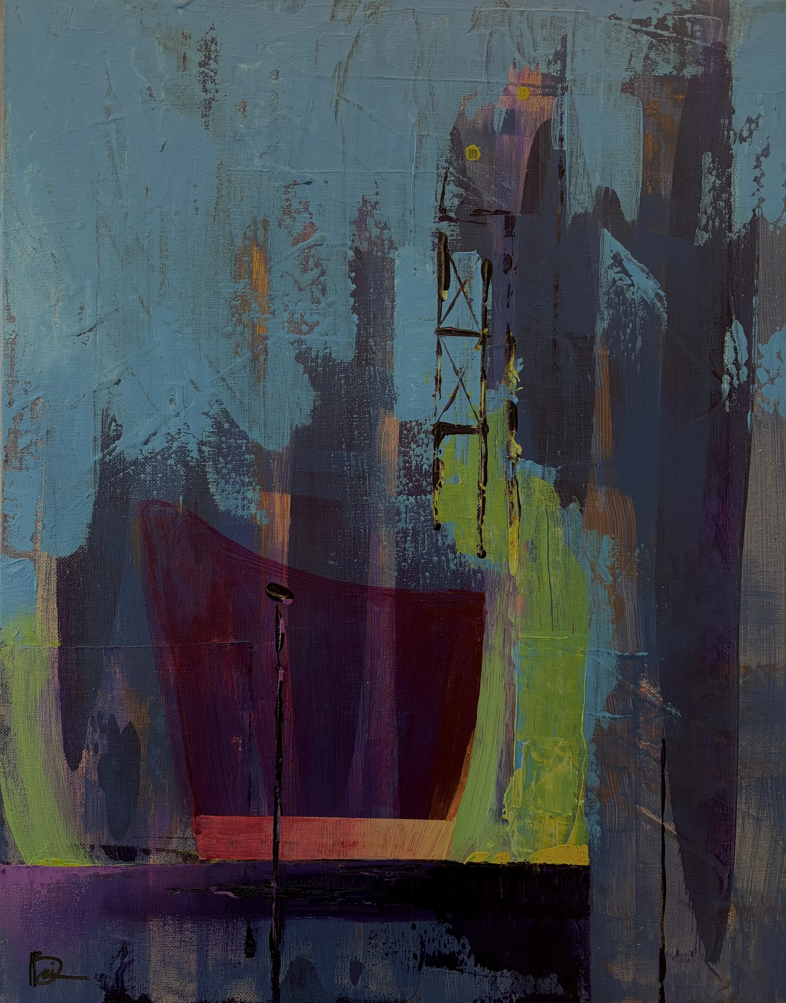 2605-02 The Watchman  
16" x 20" Acrylic on Canvas