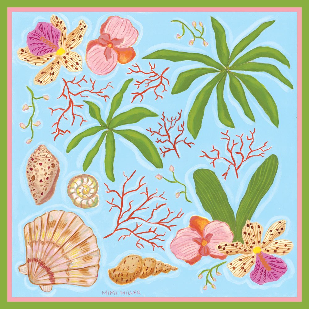 Shell Silk Scarf