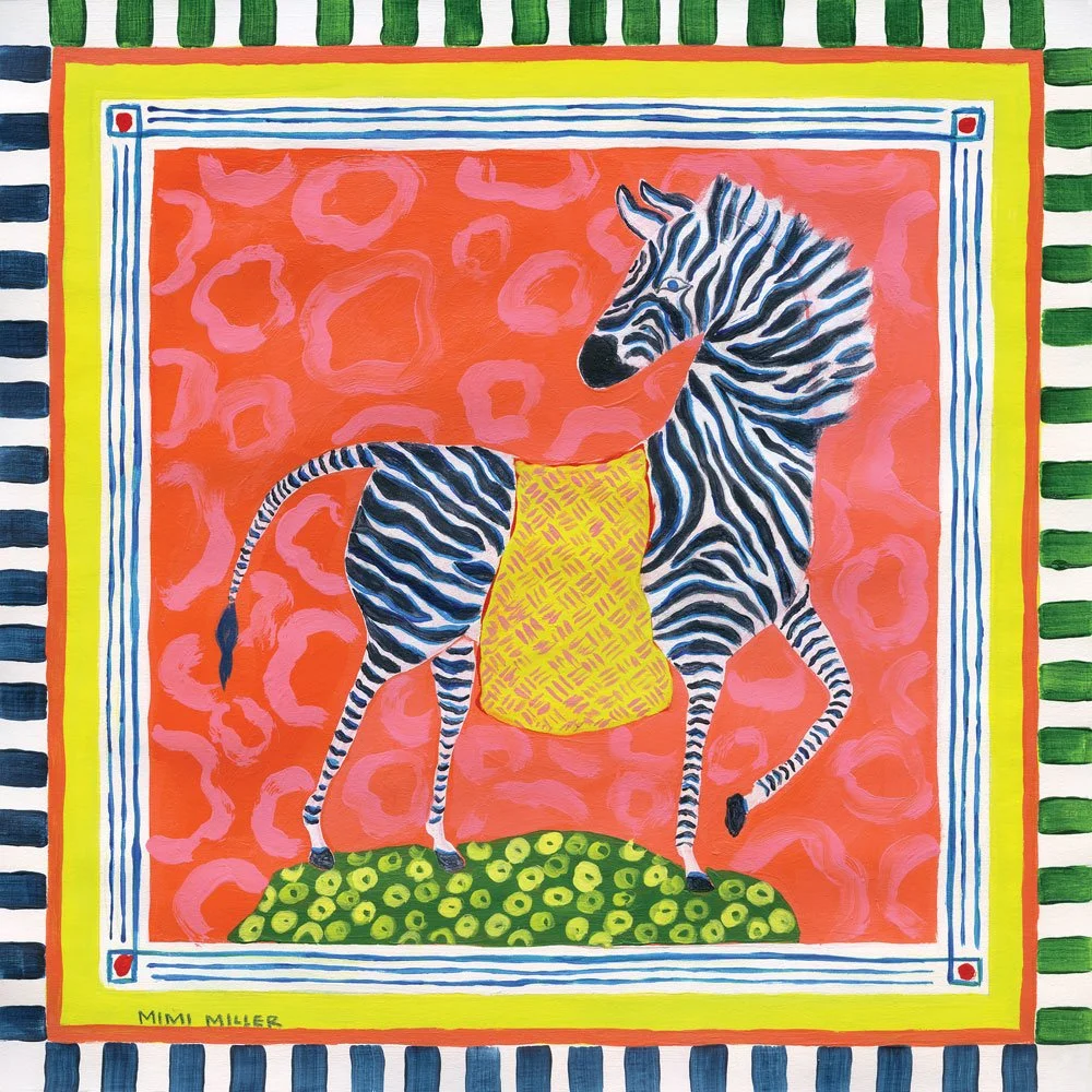 Zebra Silk Scarf