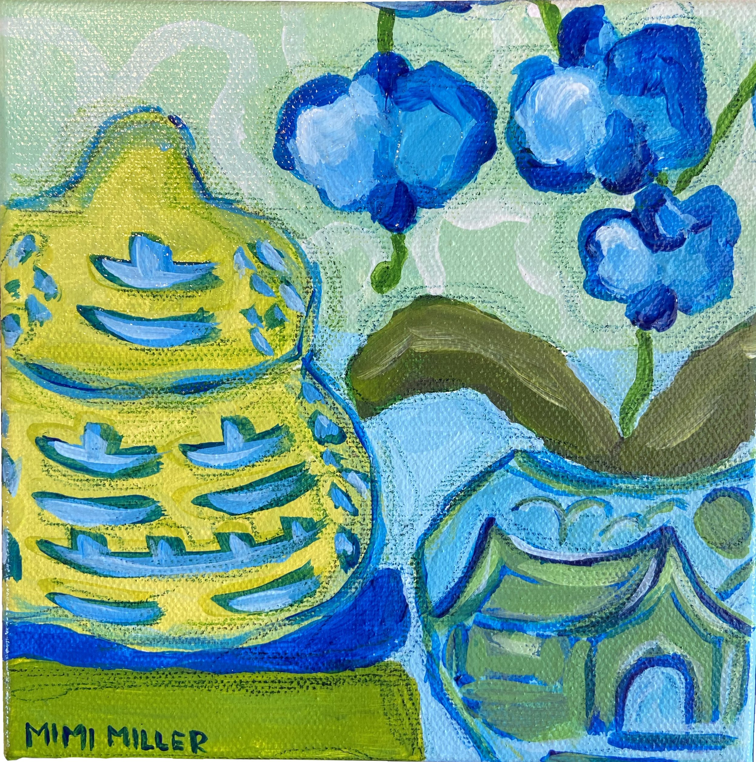 Blue and Green Orchid