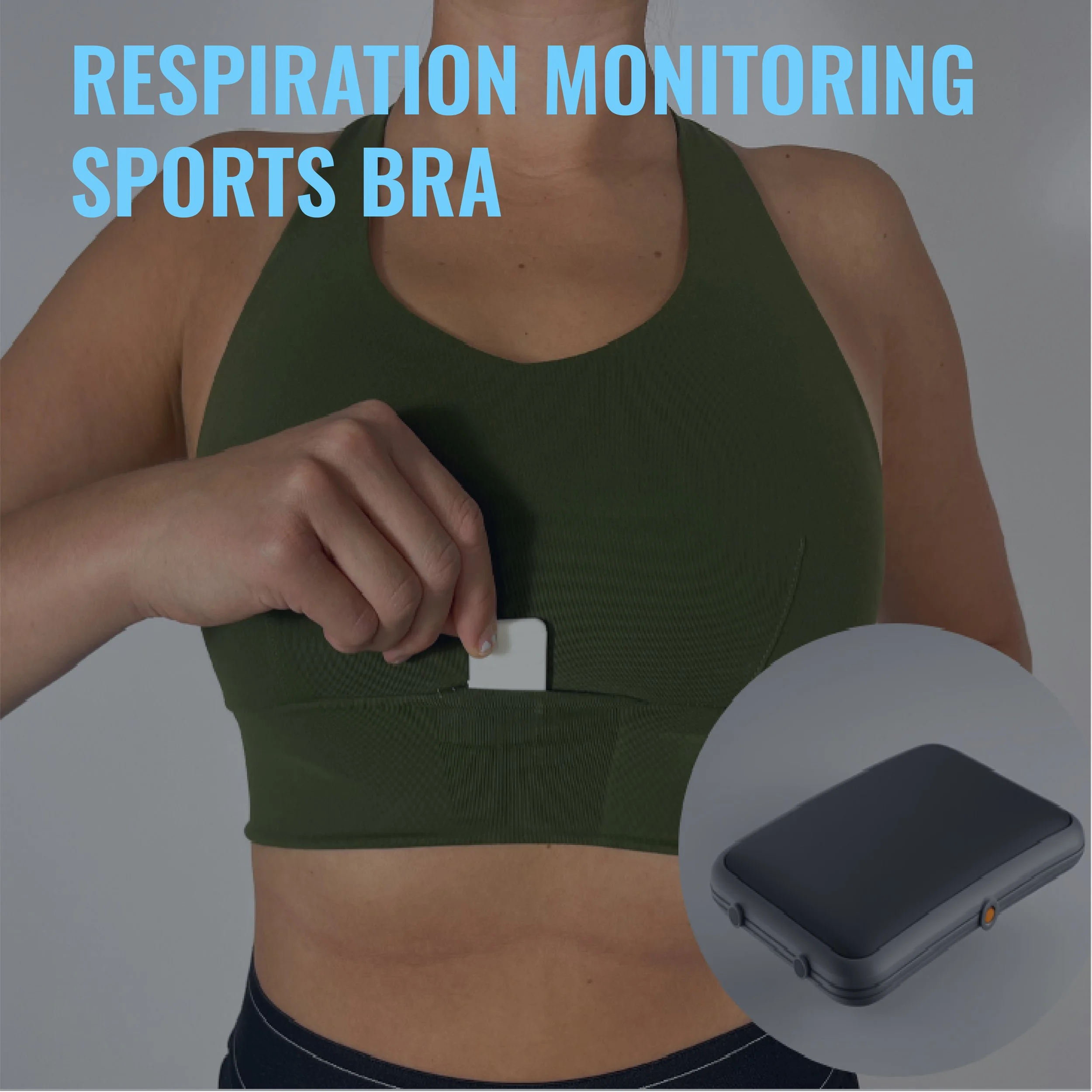 Piezoresistive Sports Bra for Monitoring Breathing