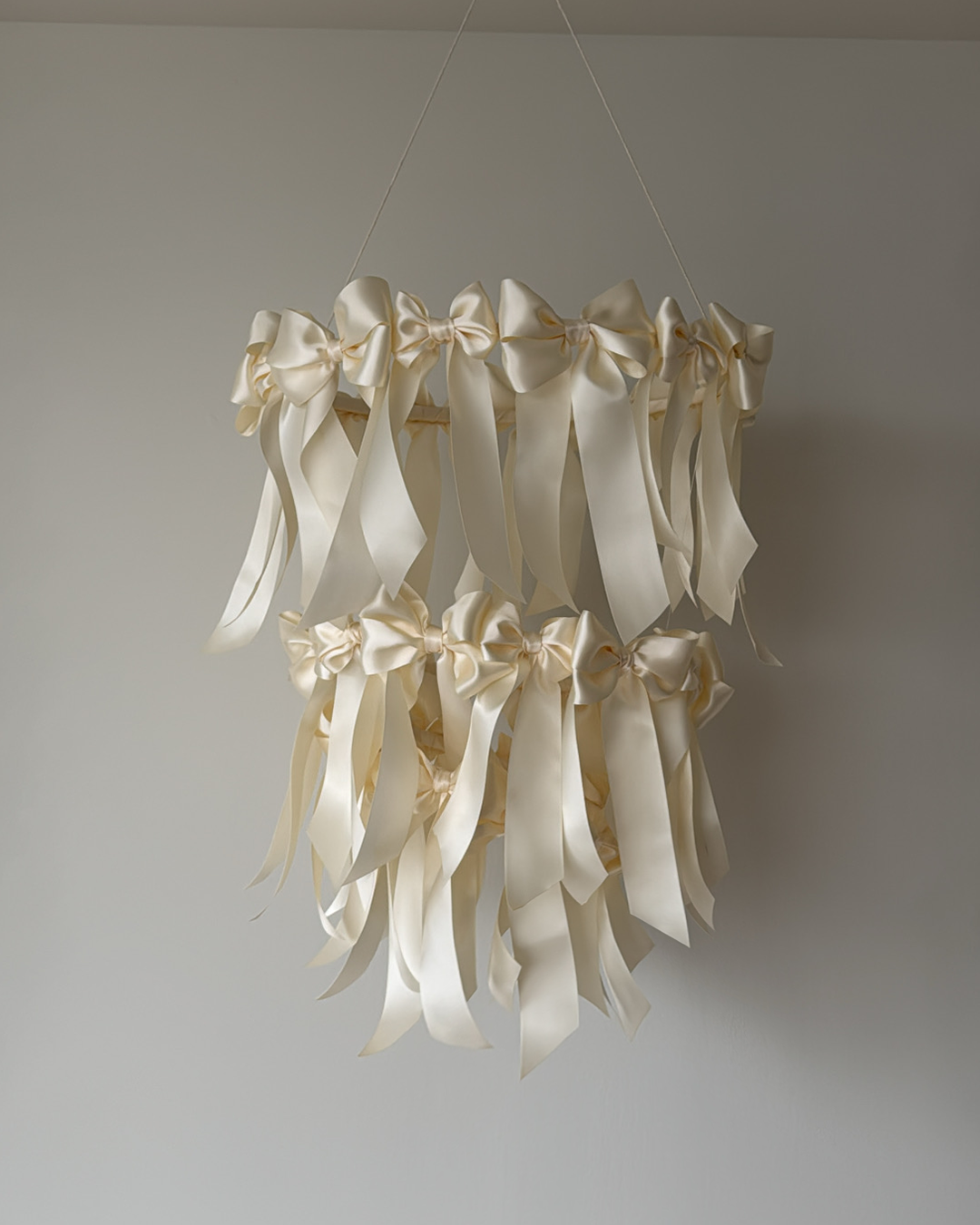 Satin Bow Mobile Chandelier
