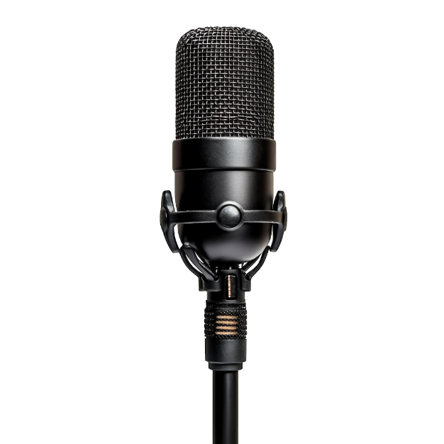 micro d'enregistrement du podcast "Entrepreneure malgré moi"