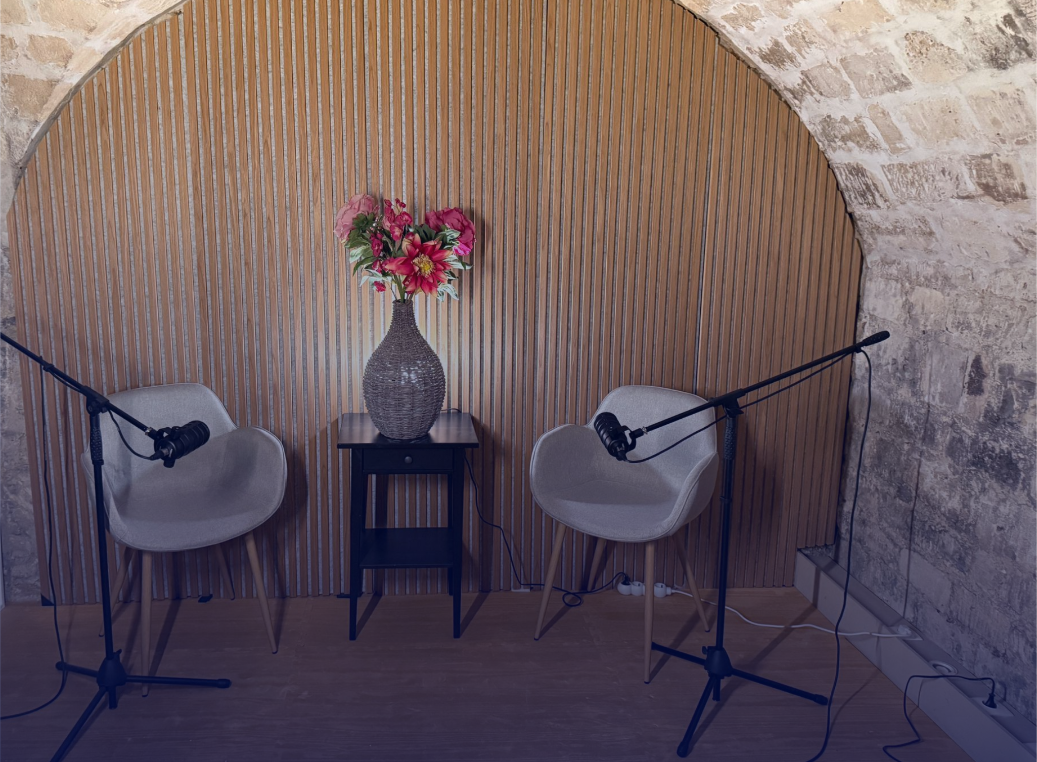 photographie du studio d'enregistrement du podcast "entrepreneure malgré moi"