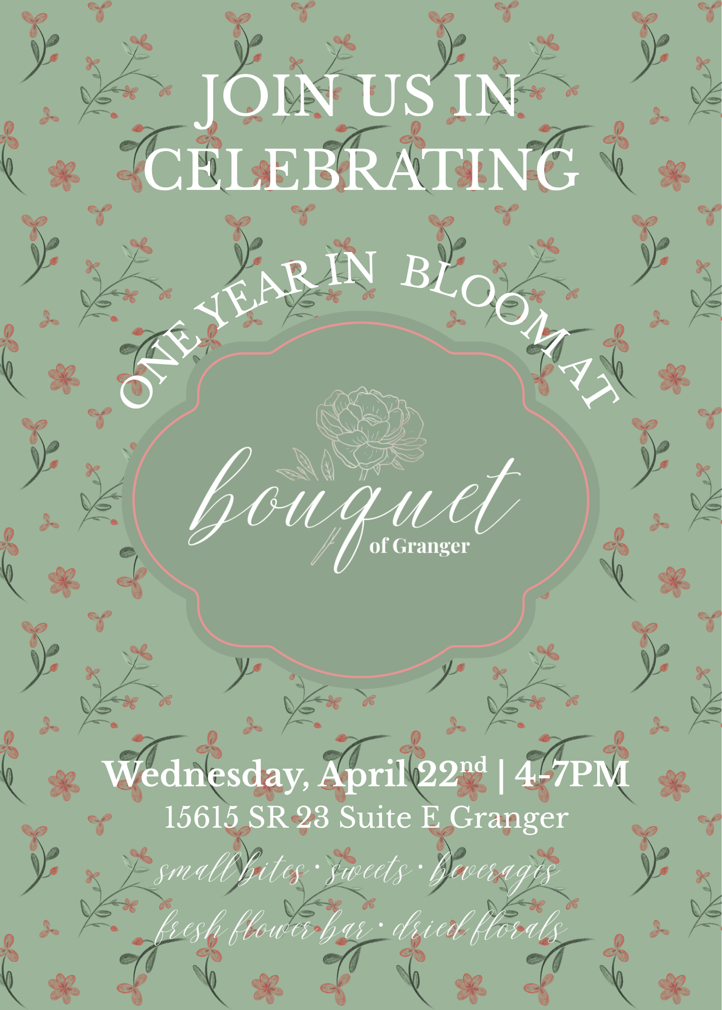 One Year in Bloom at Bouquet of Granger!