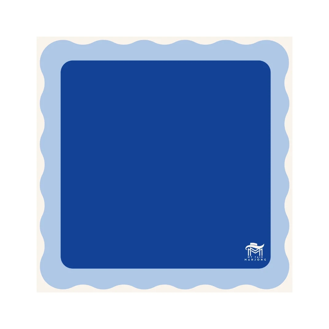 Blue Color Wave Mahj Mat.webp