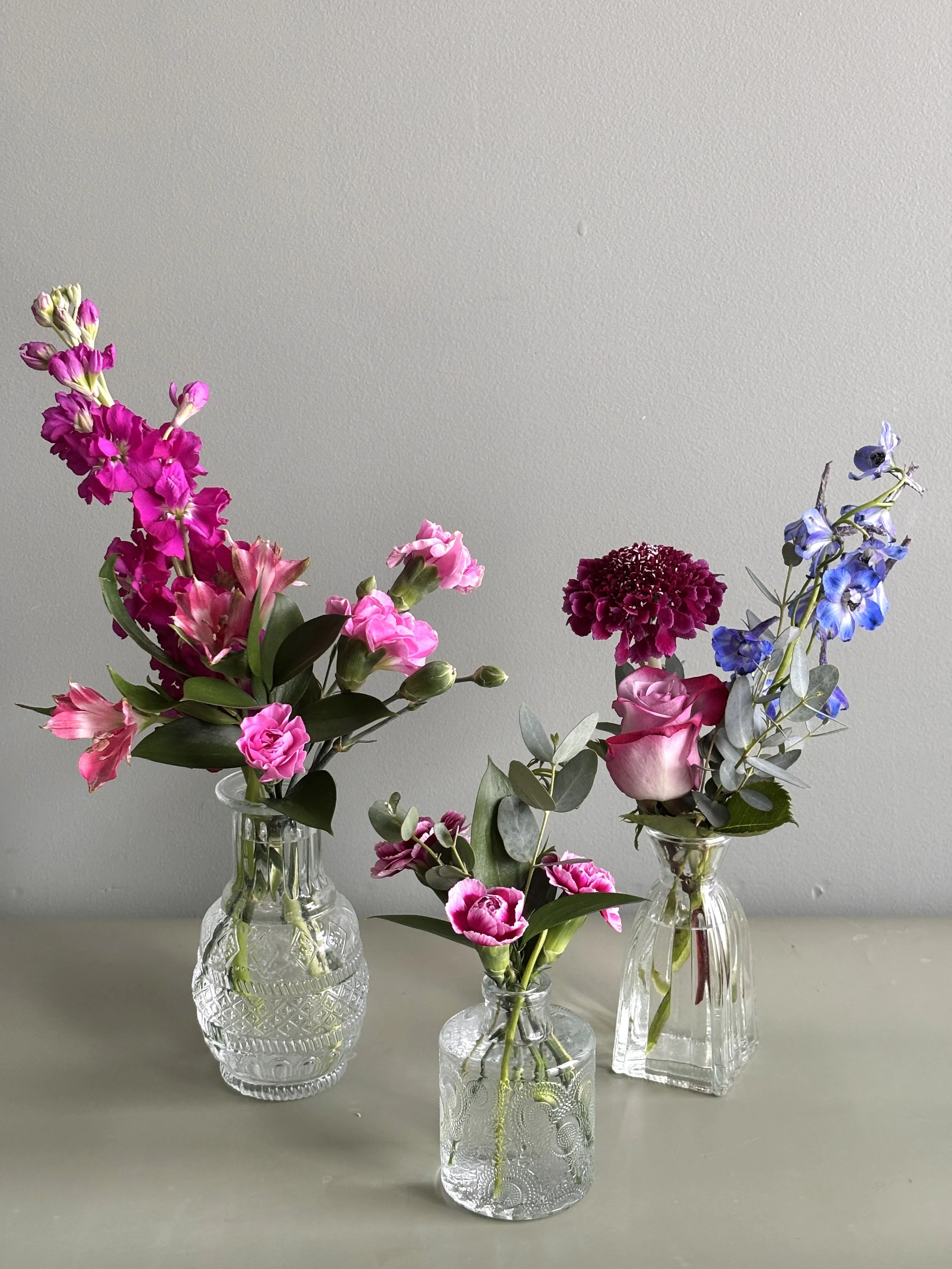 Bud Vase Trio | Arranged