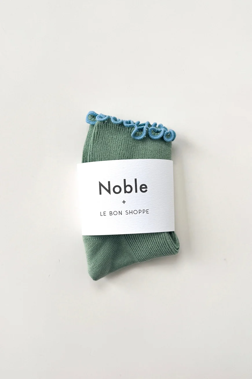 Petite Ruffled Modal Socks