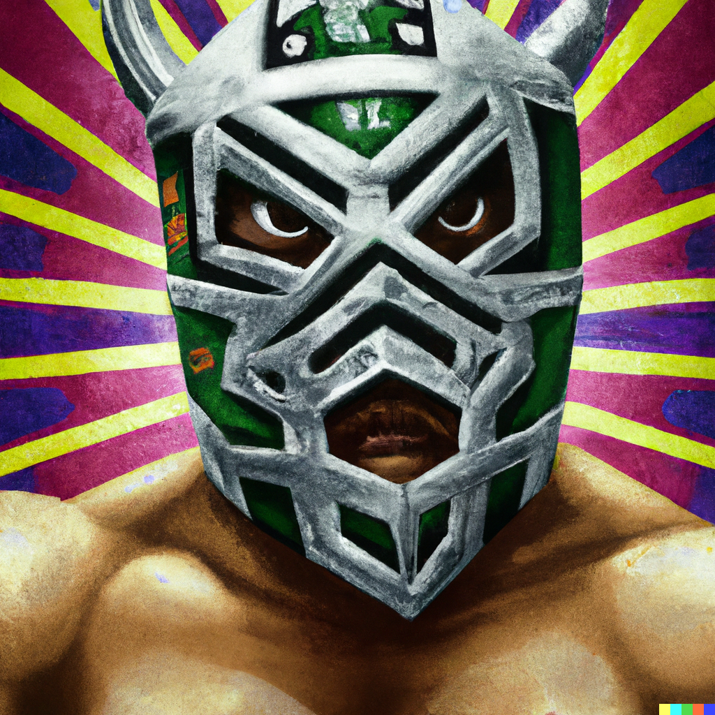 DALL·E 2022-10-30 22.15.09 - luchador in ring hyper realistic abstract.png
