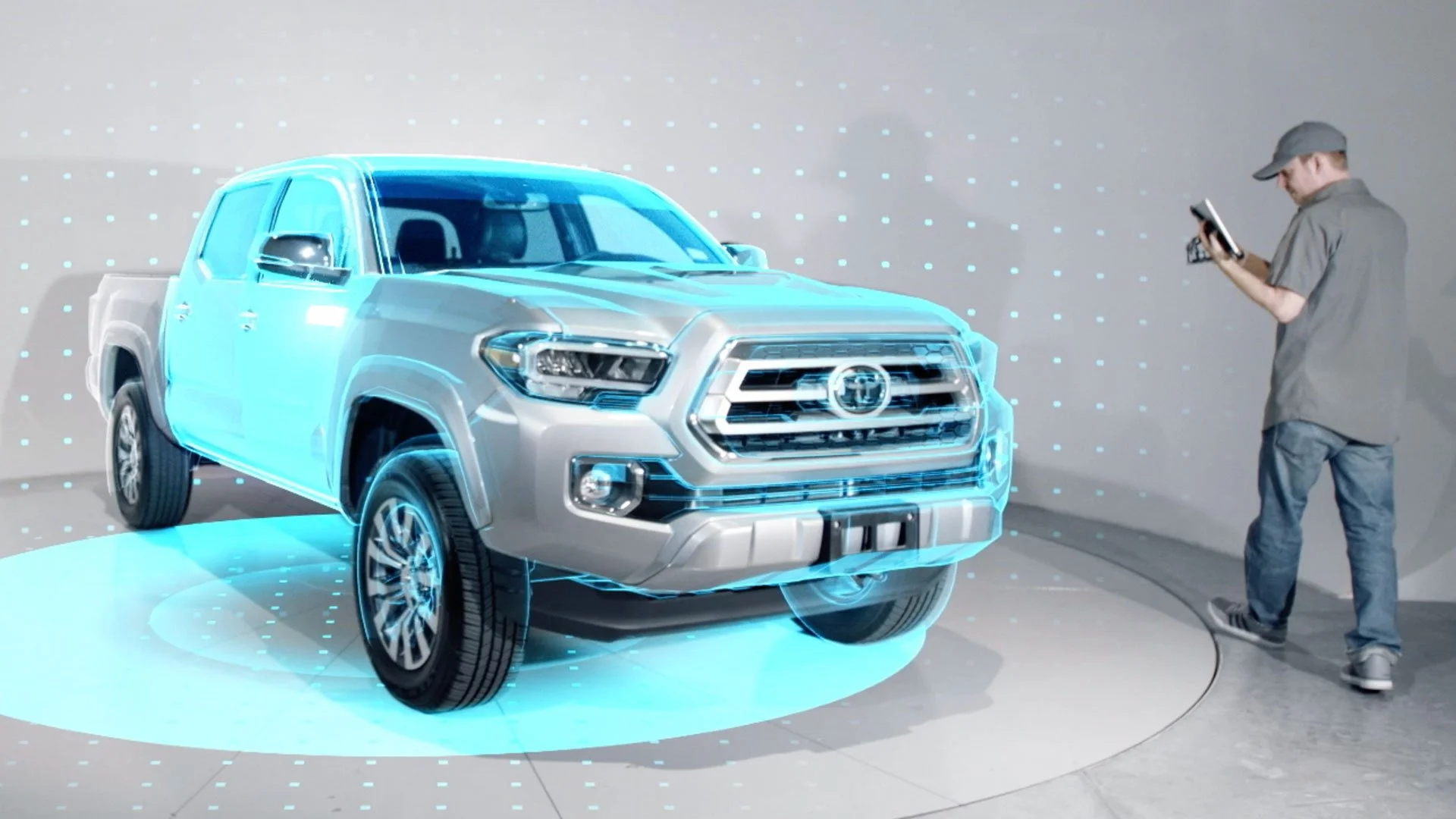 Toyota accessories augmented reality app. ui ux, video, design