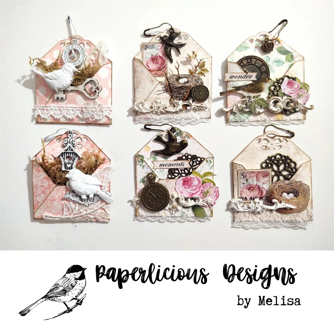 In case you missed it ... here is a series of mini envelope embellishments I shared as 3 different sets with tips a couple weeks back!! Check out post 6/3-6/5 for tips!
#handmadeembellishments #minienvelopes
