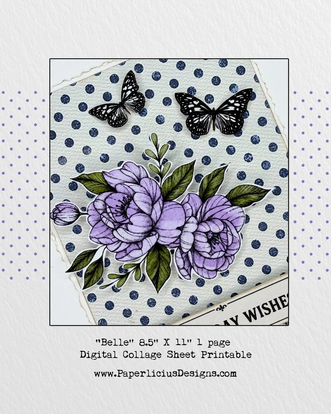 Whether you love creating junk journals, trading ATC&rsquo;s or ICAD&rsquo;s, making custom tags, or sending handmade greeting cards, this single- sheet collection has everything you need to create a cohesive, stunning project!

*** Belle Digital Col