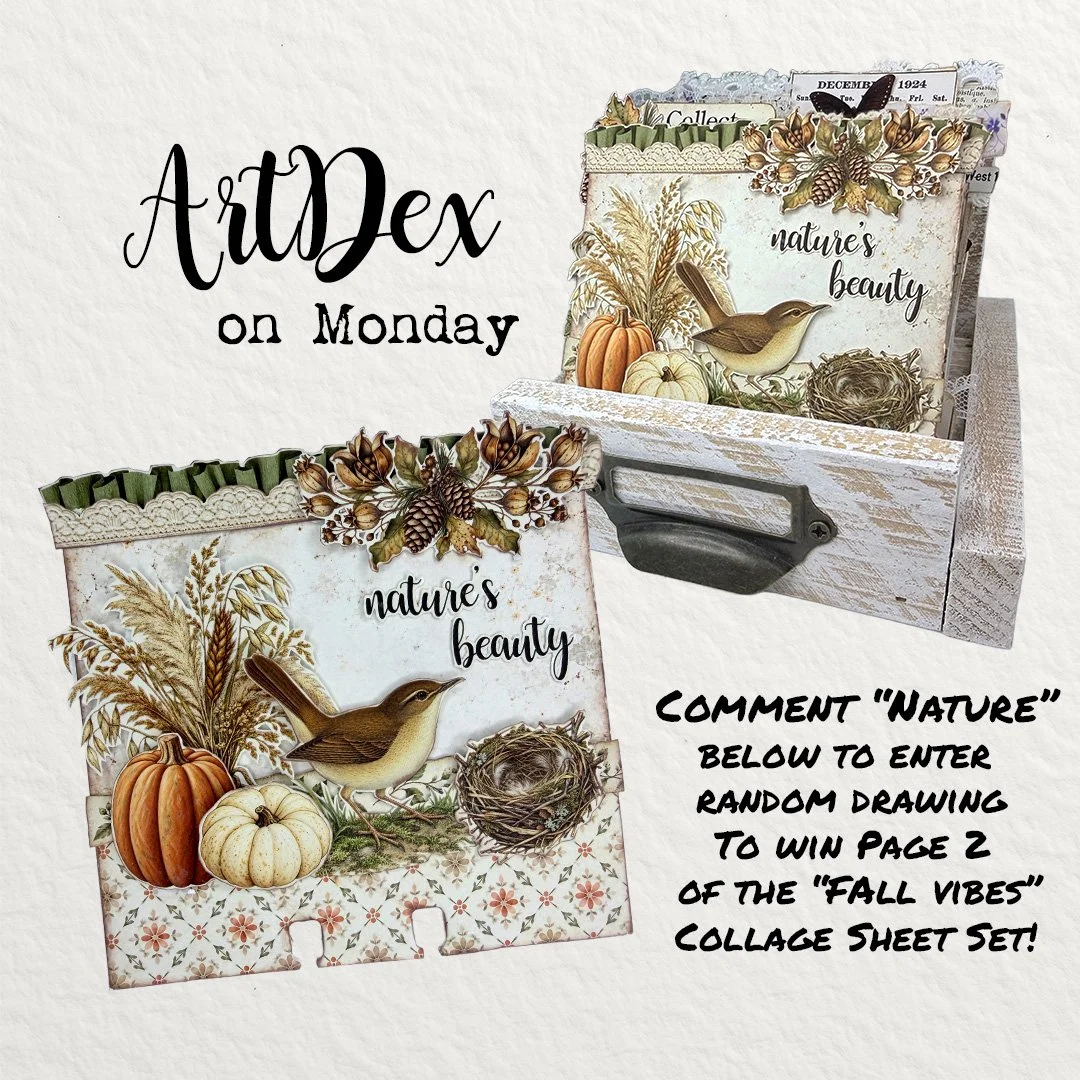 Card 2/3 - What makes this layout work?? Design tip : Although there elements going across the card near the bottom, what really balances everything is how your eye travels from the element in the upper right corner to the 3 elements in the lower lef