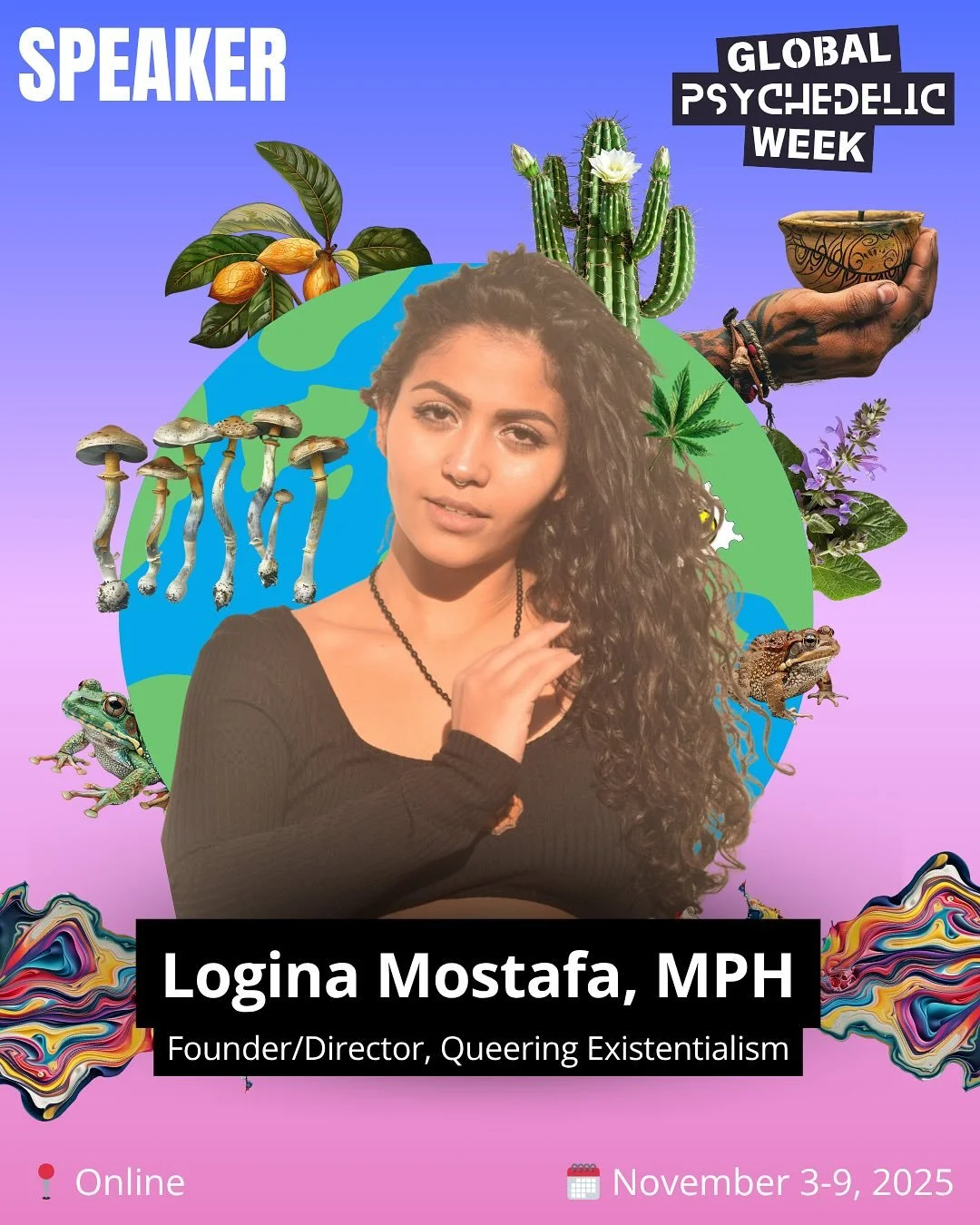 I&rsquo;m so excited to announce that I&rsquo;ll be speaking at 🌿&nbsp;**Global Psychedelic Week 2025**&nbsp;&mdash; happening Nov 3&ndash;9.

I&rsquo;ll be speaking on Inclusion &amp; Diversity Day, November 7 @ 1 PM PT on the panel: Queer Psychede