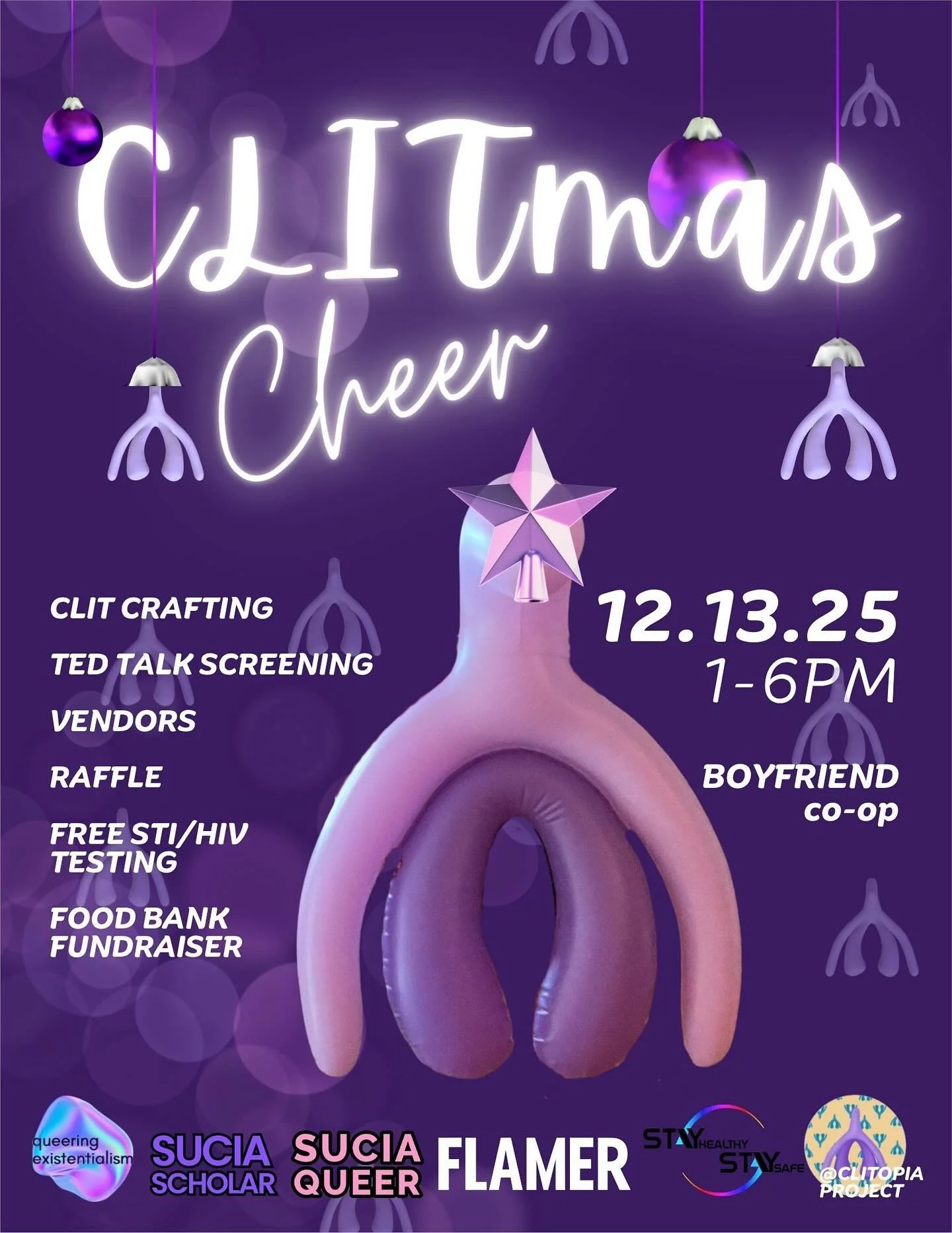 We are excited to announce&hellip;CL!Tmas Cheer! 🌟🎄✨ an event dedicated to celebration, education, creativity and connection centering the CL!T✨TICKET LINK IN BIO✨

💞building off the momentum of @clitopiaproject successful kickstarter from earlier