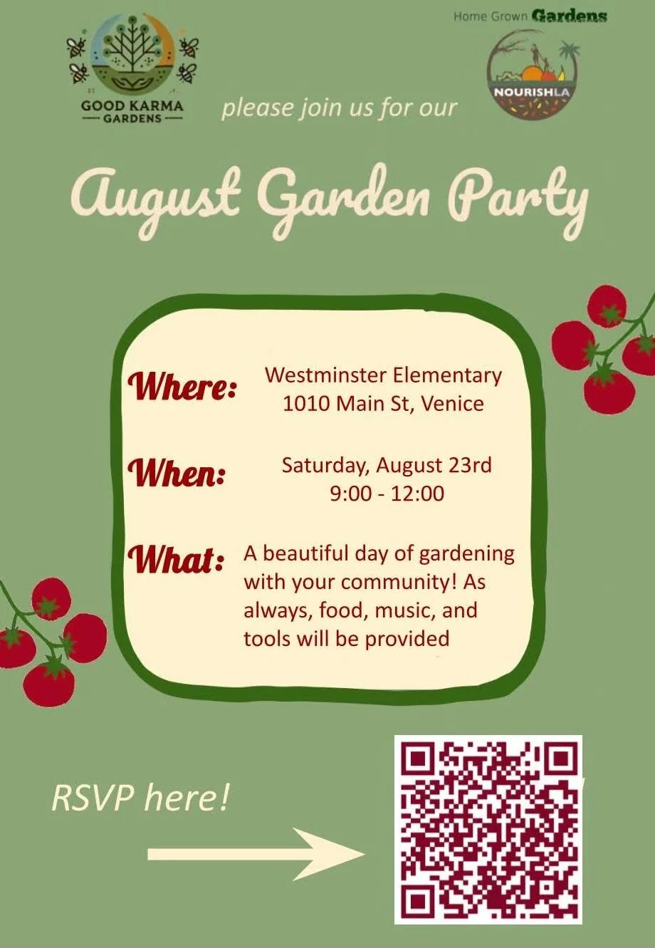 Good Karma Gardens August: Westminster Elementary