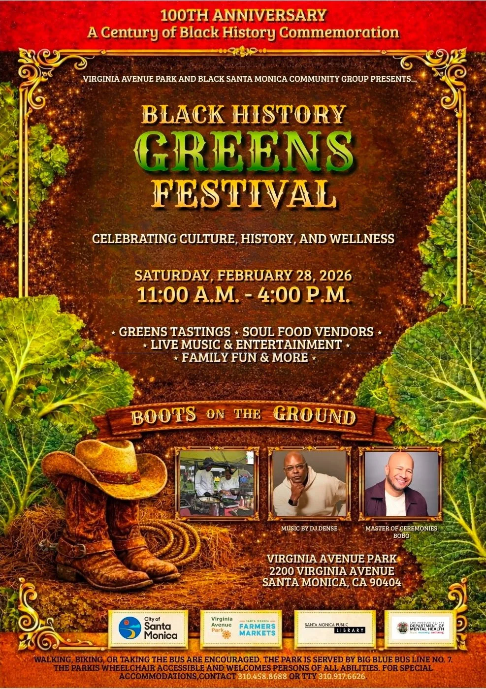 Black History Greens Festival Flyer