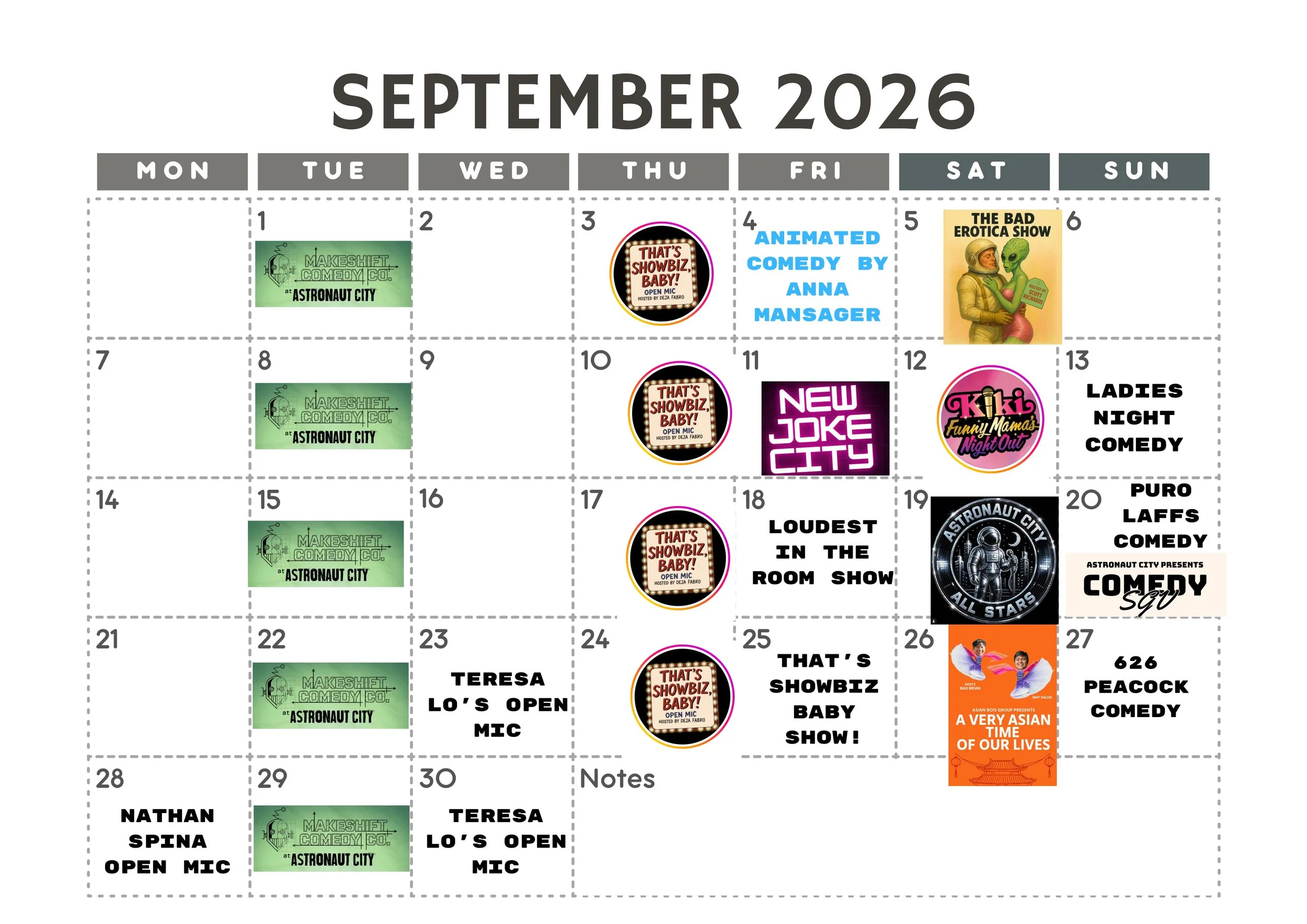 September 2026 calendar