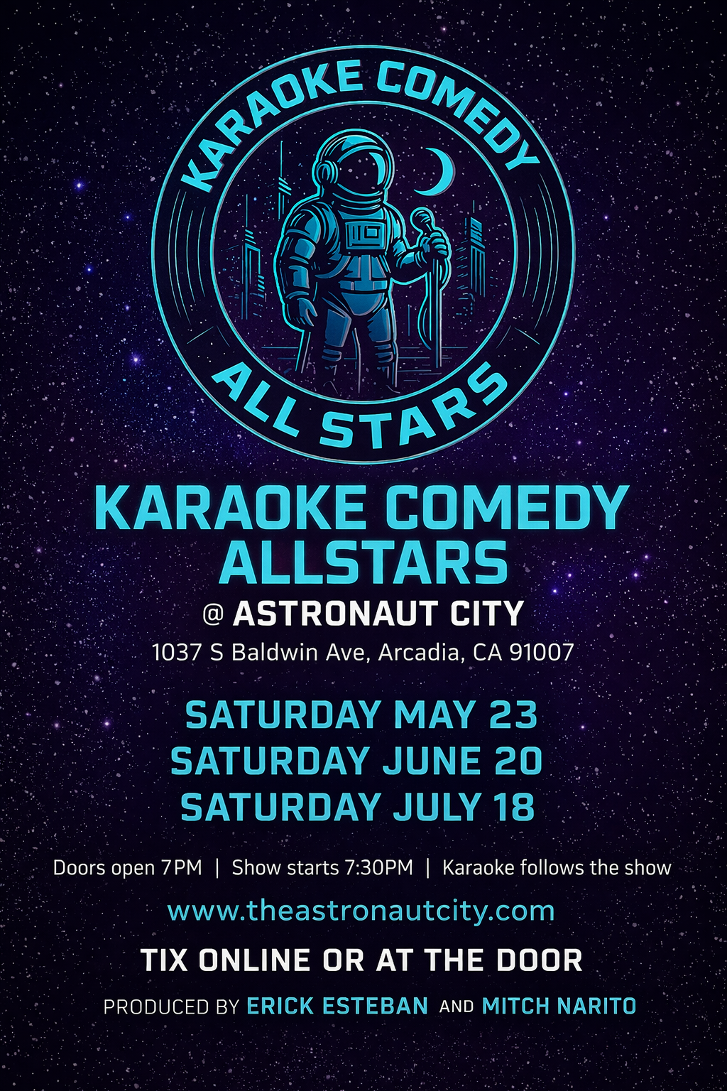 Karaoke Comedy Allstars flyer