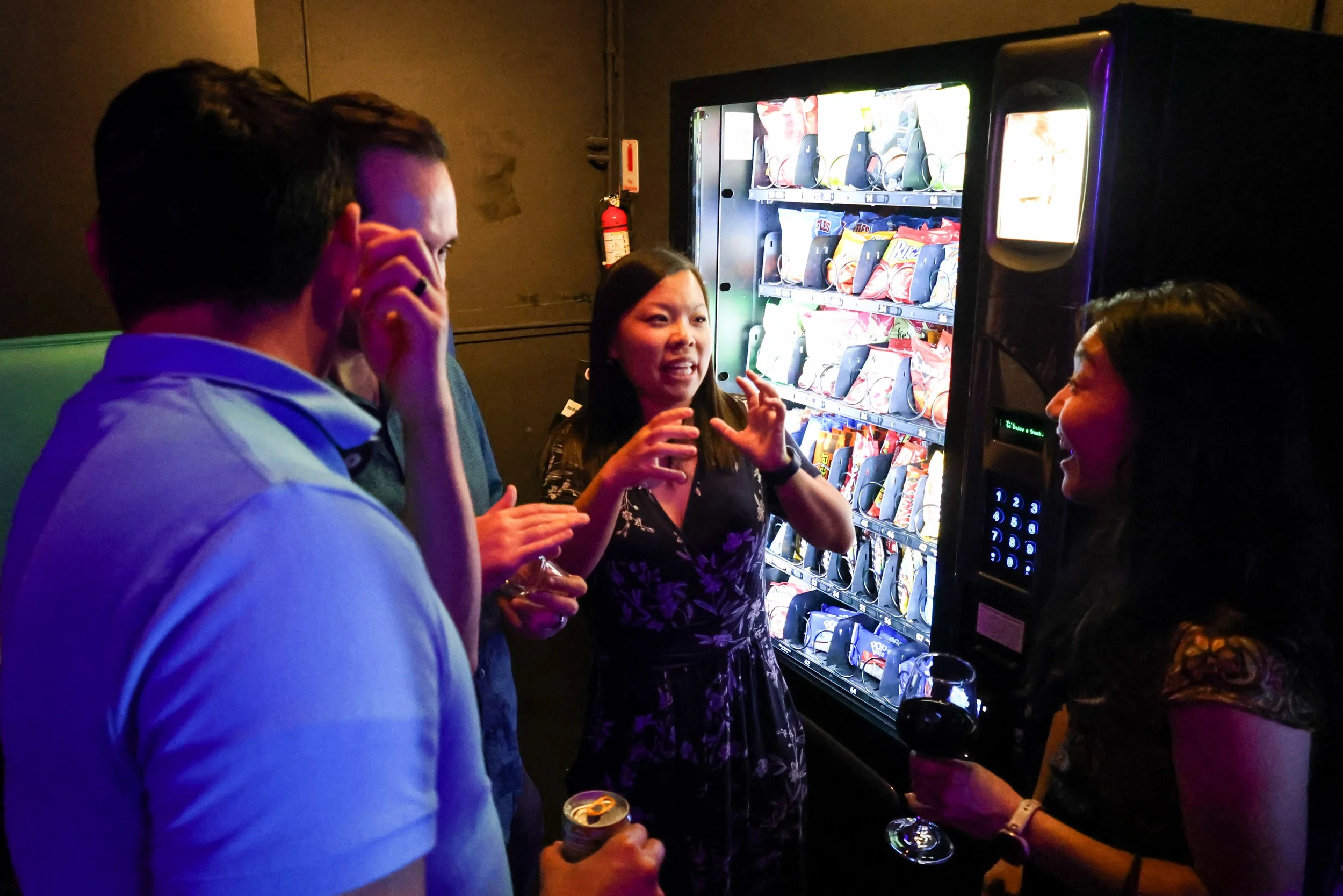 We have a vending machine with tasty snacks