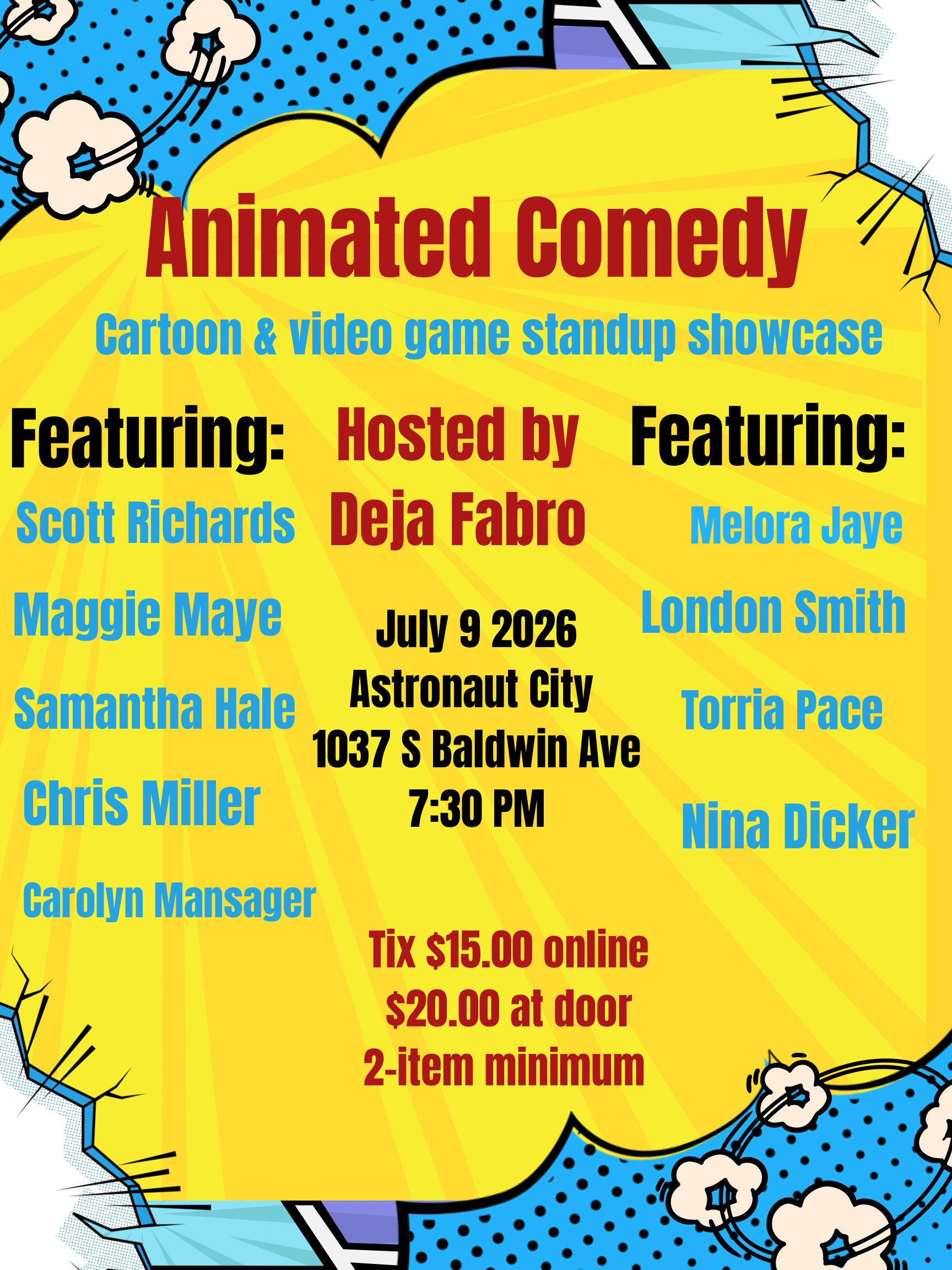 Animated Comedy Flyer