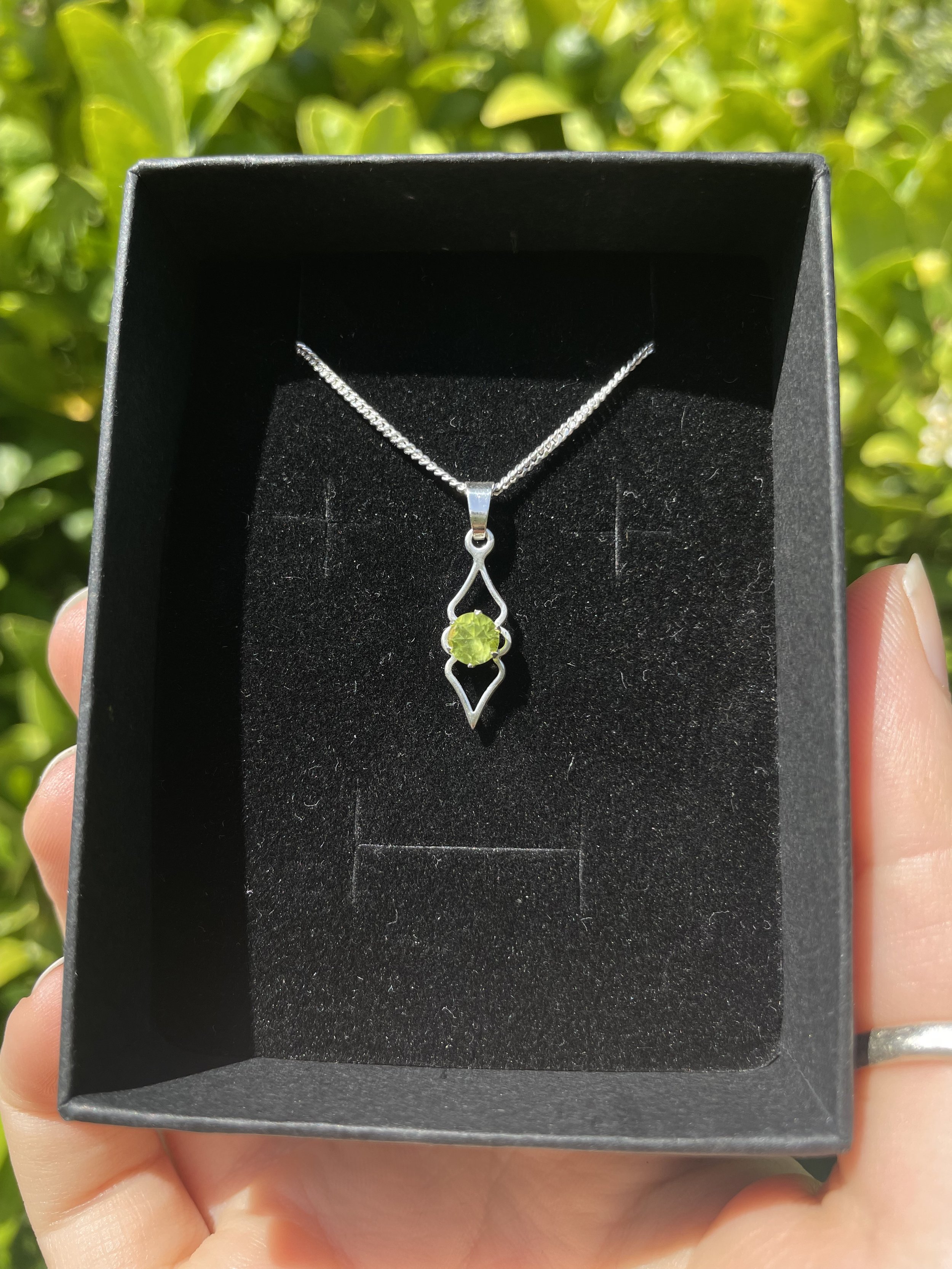 tasmanian peridot & solid sterling silver