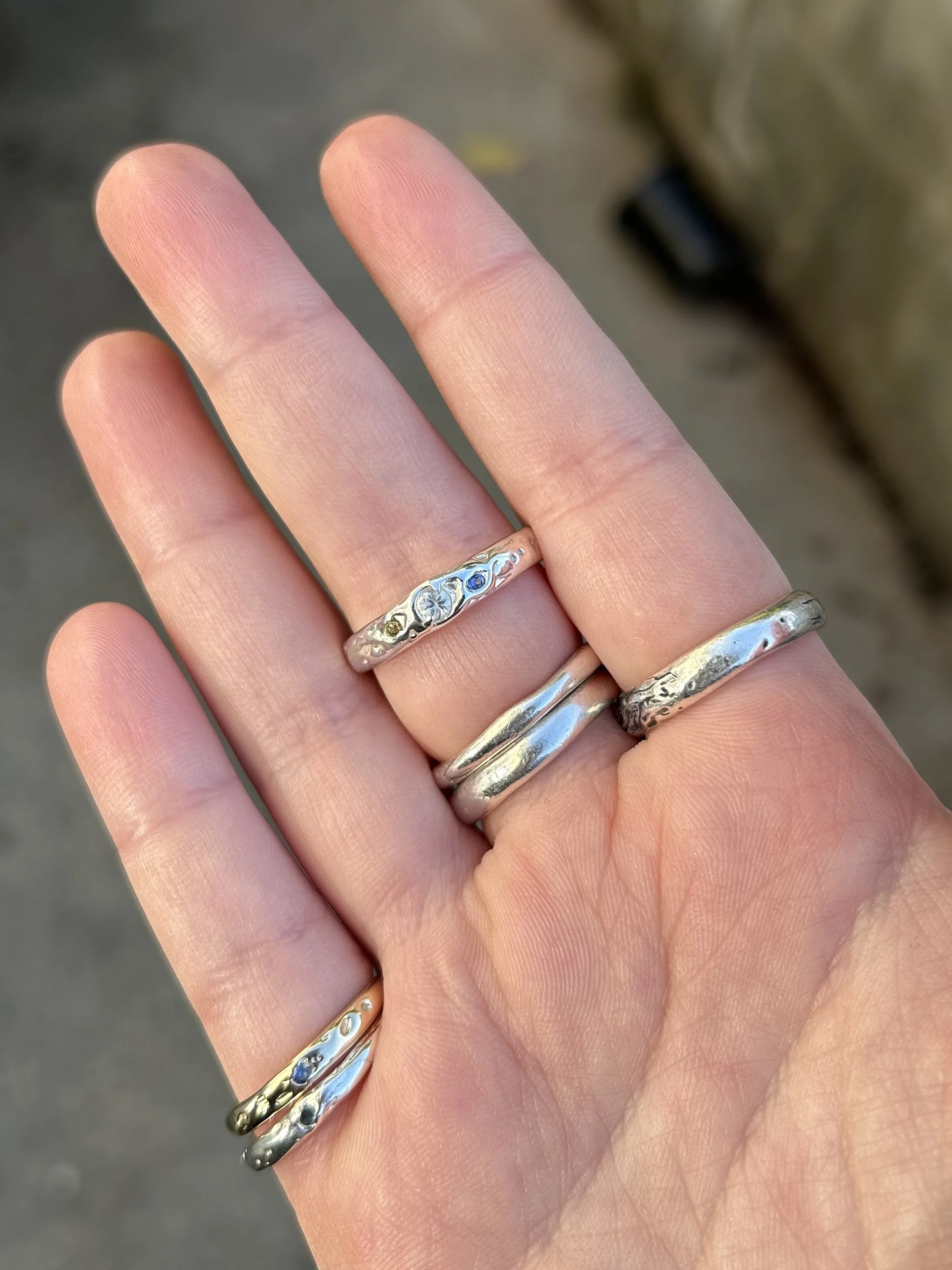 tasmanina killiecrankie diamond & sapphires in solid sterling silver