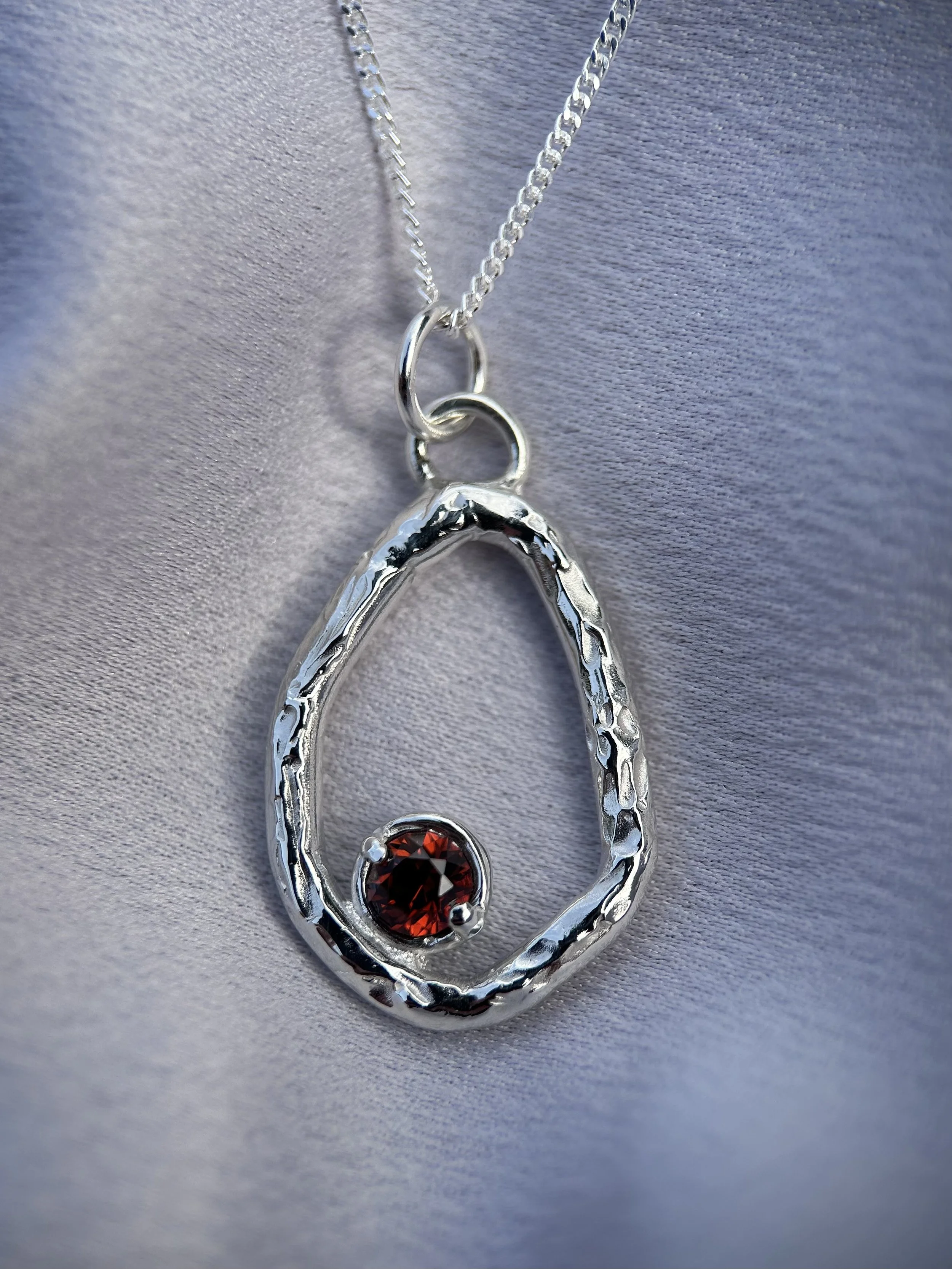 tasmanian zircon & solid sterling silver