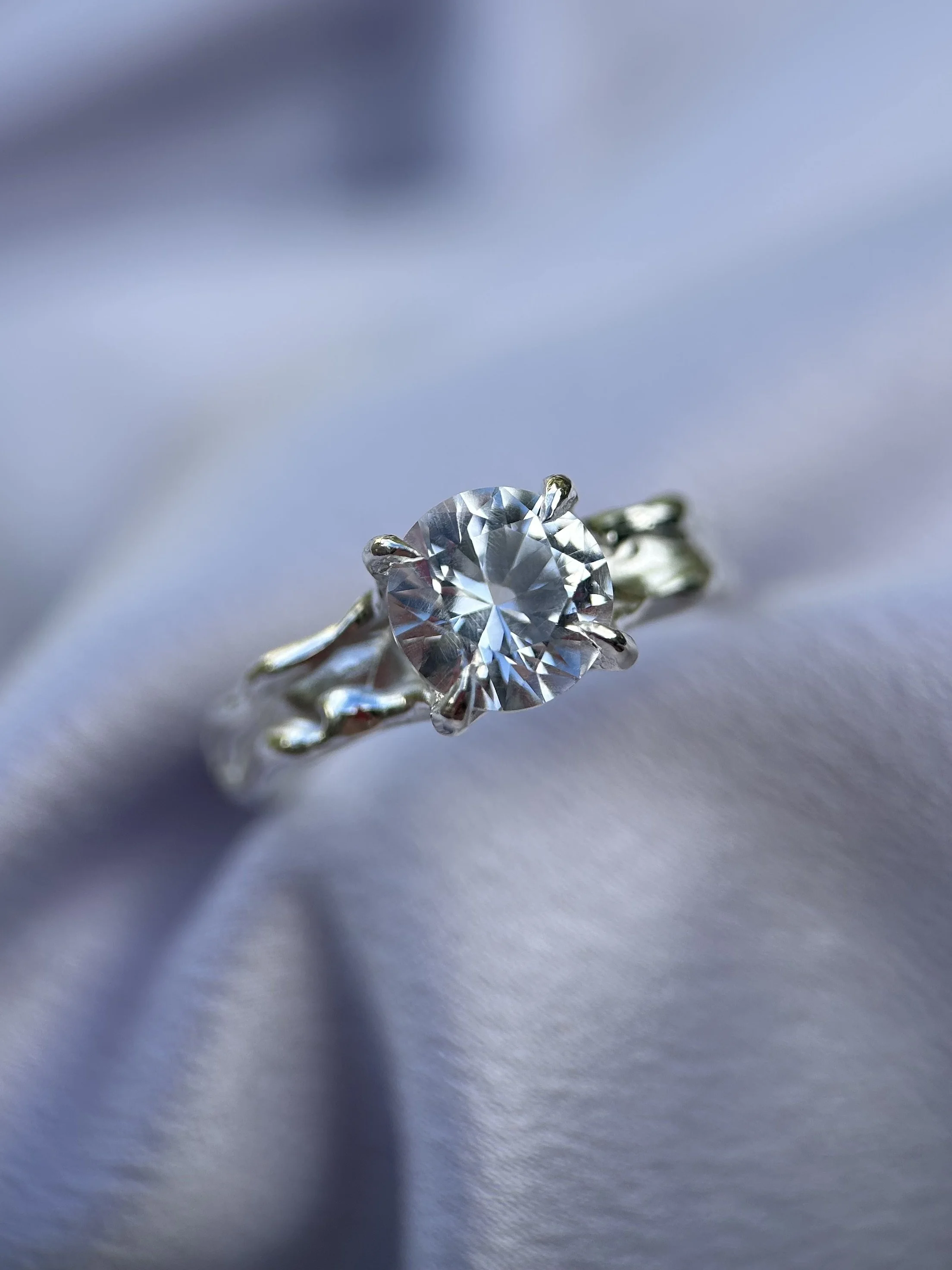 tasmanian killiecrankie diamond & solid sterling silver