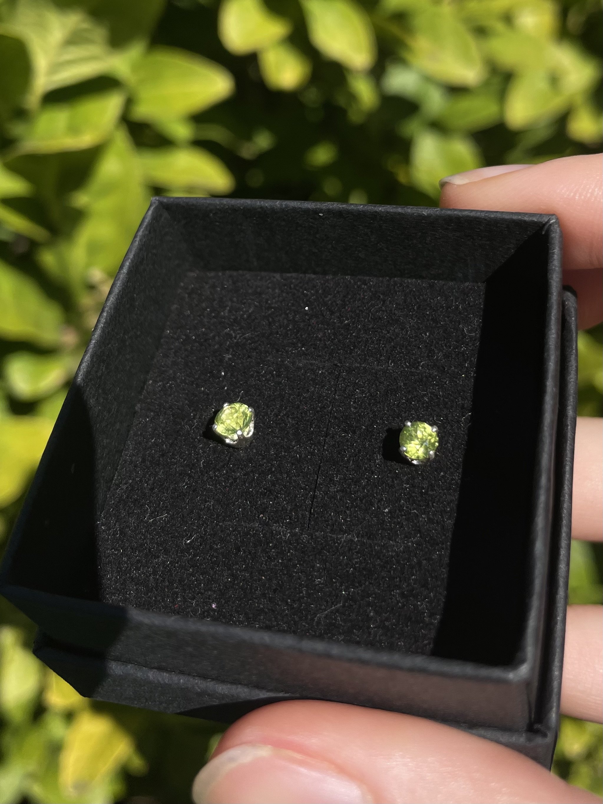 tasmanian peridot & solid sterling silver