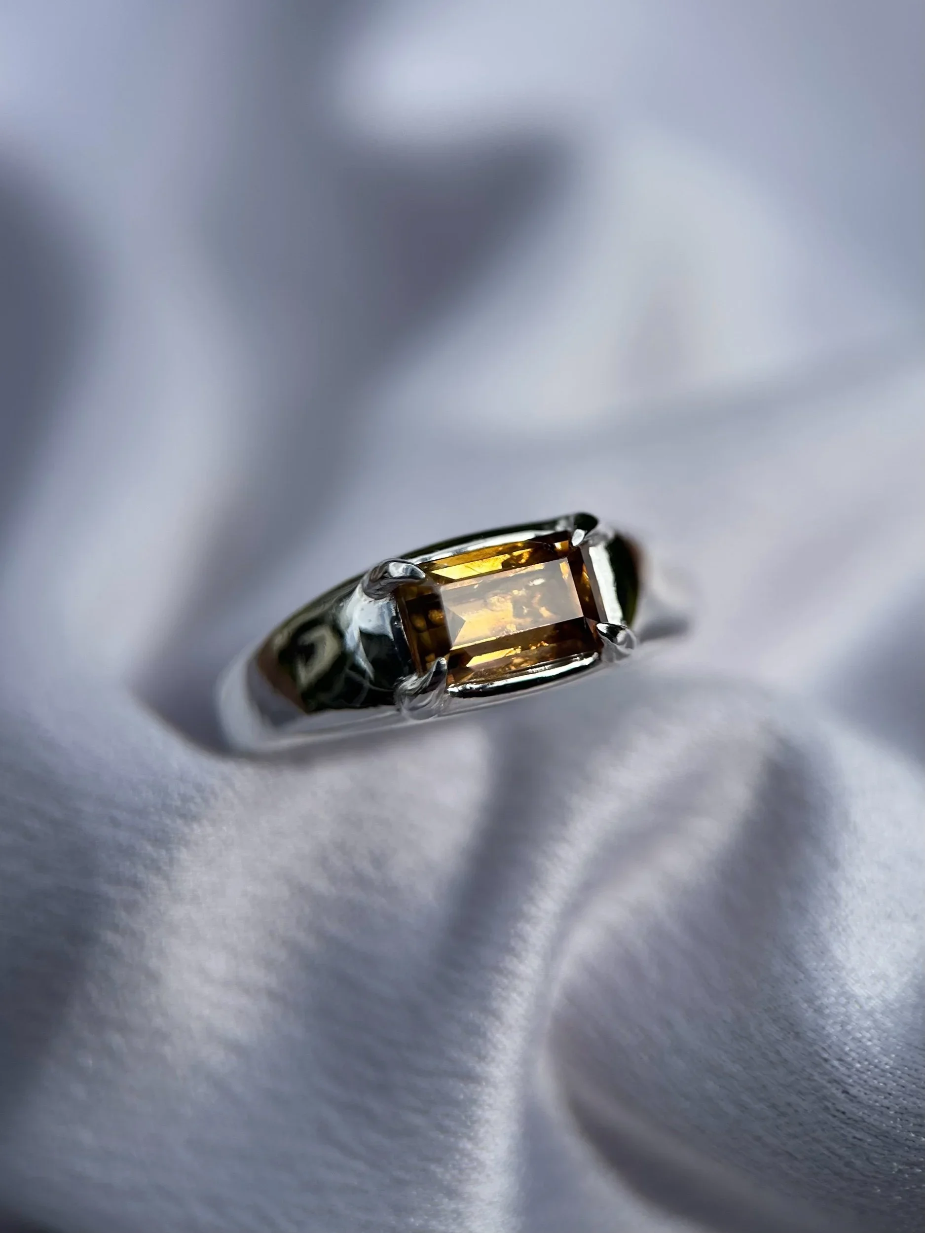 tasmanian zircon & solid sterling silver