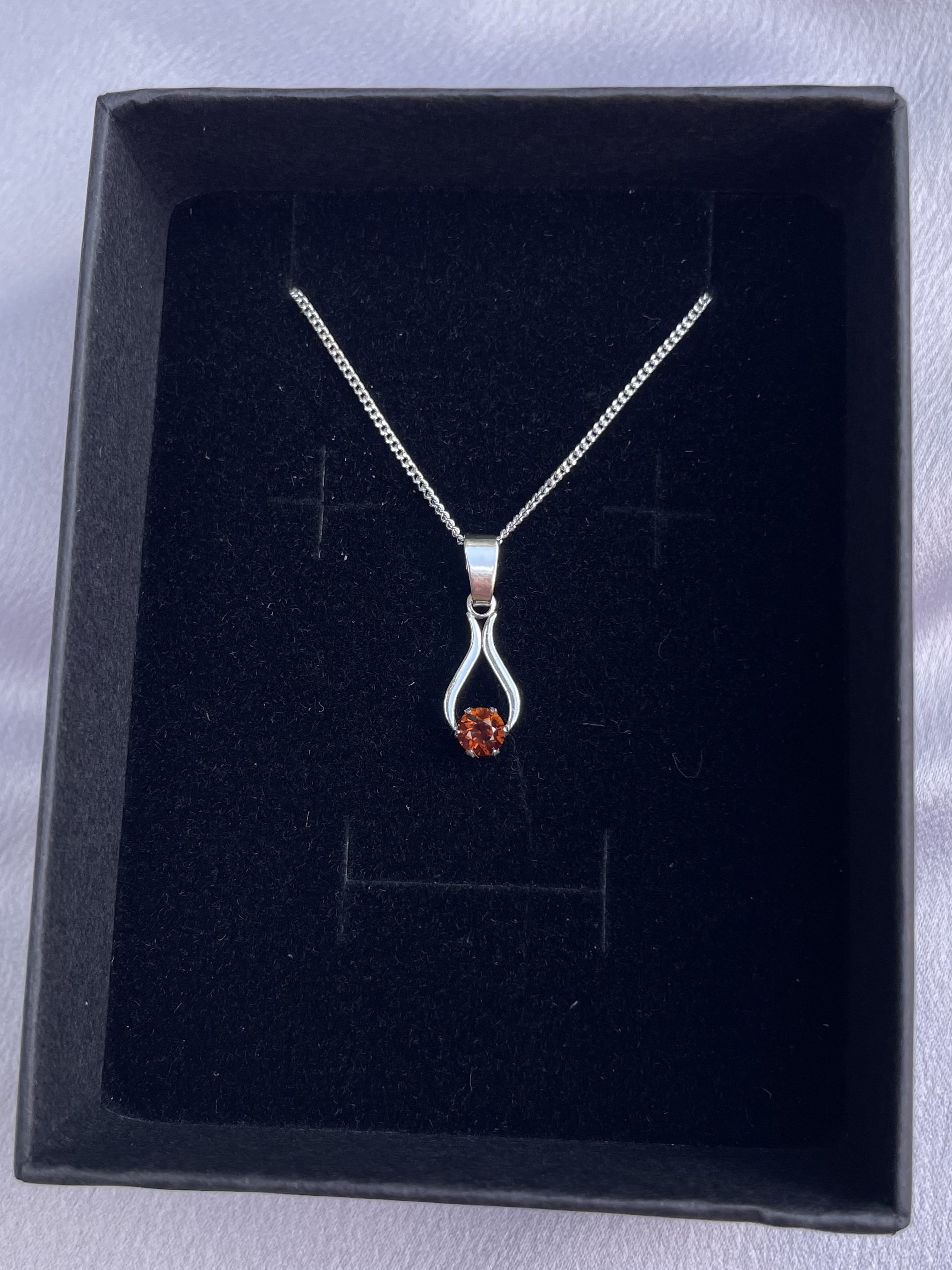 tasmanian zircon & solid sterling silver