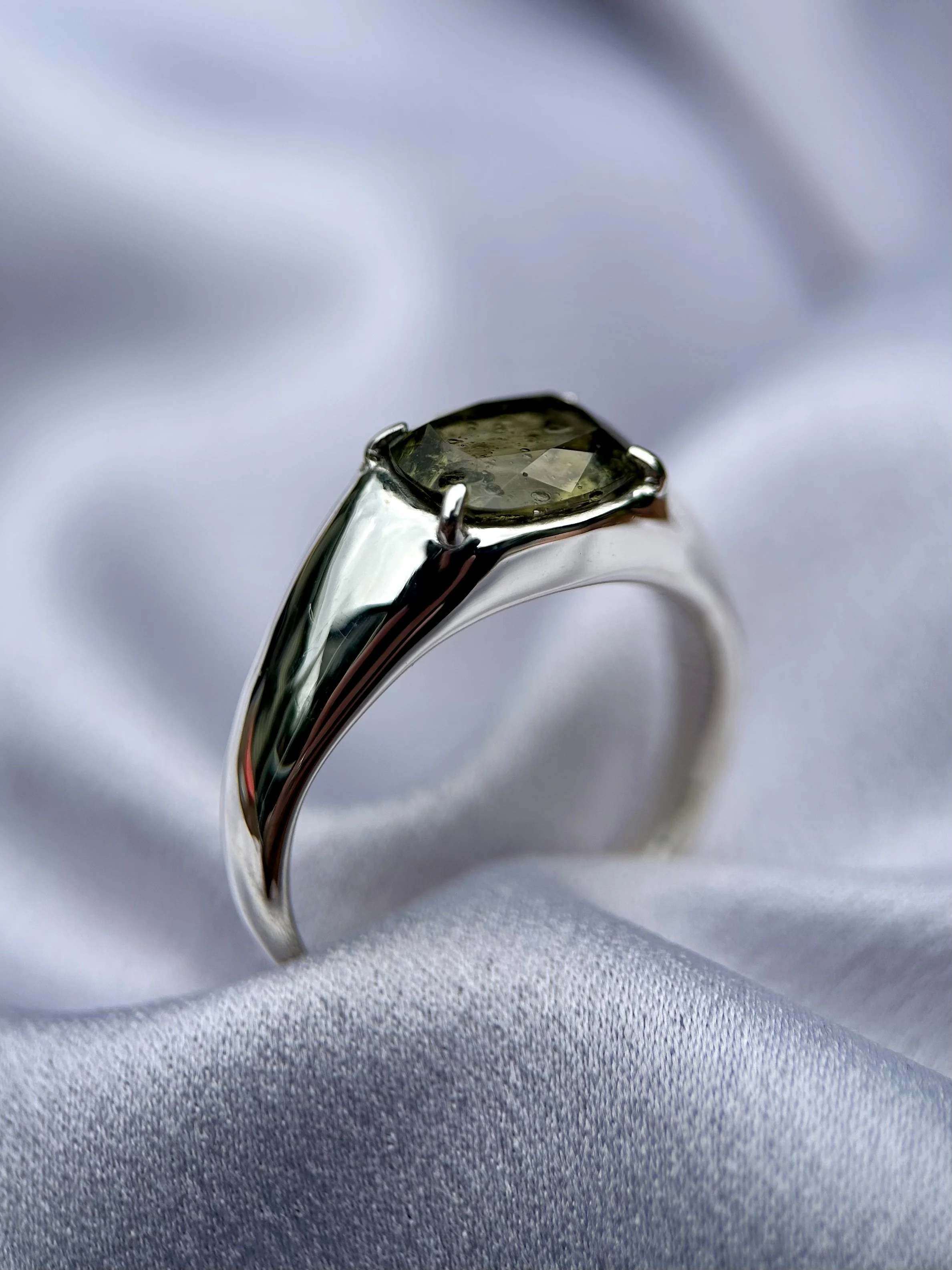 tasmanian darwin glass & solid sterling silver