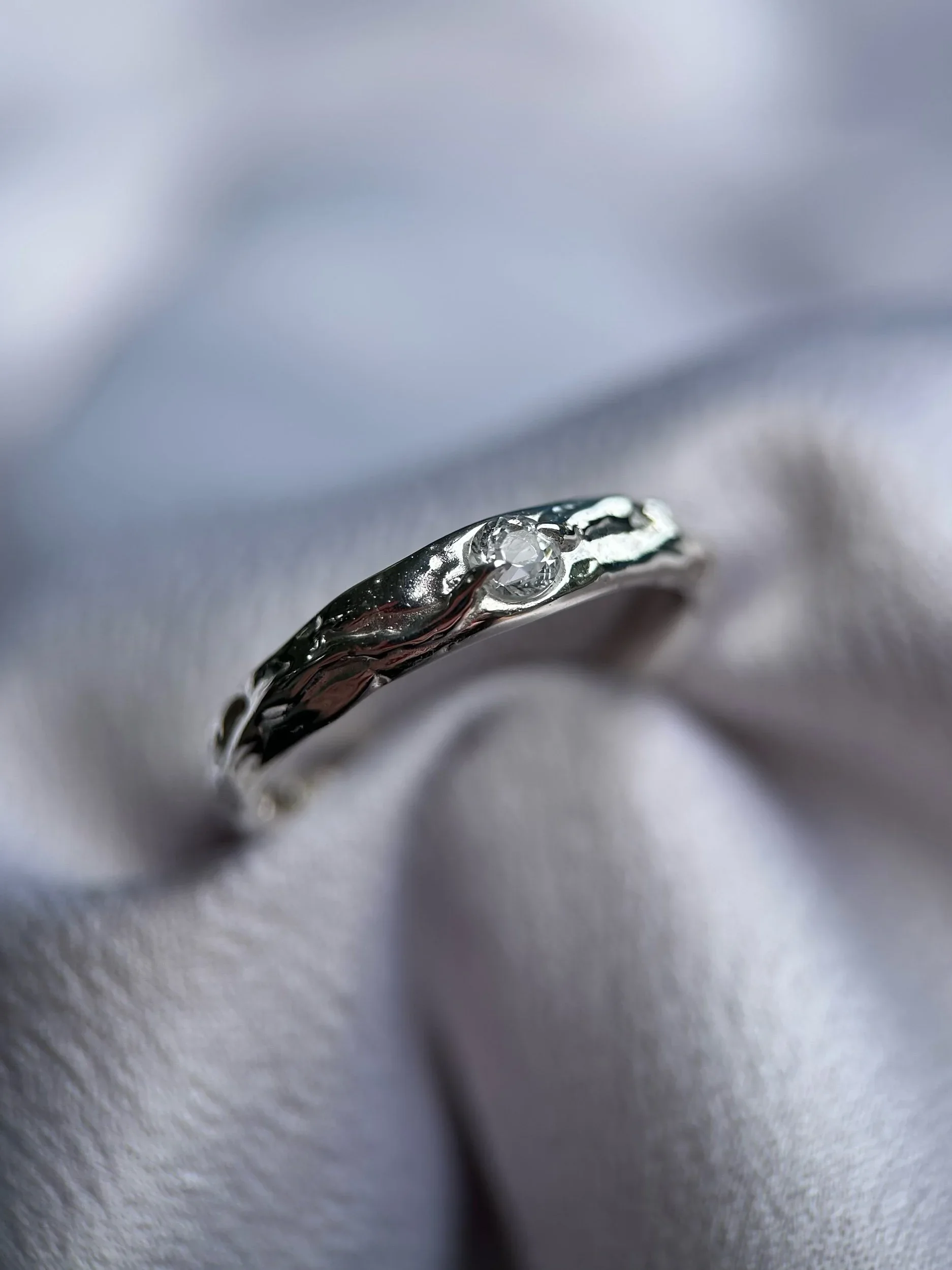 tasmanian killiecrankie diamond & solid sterling silver