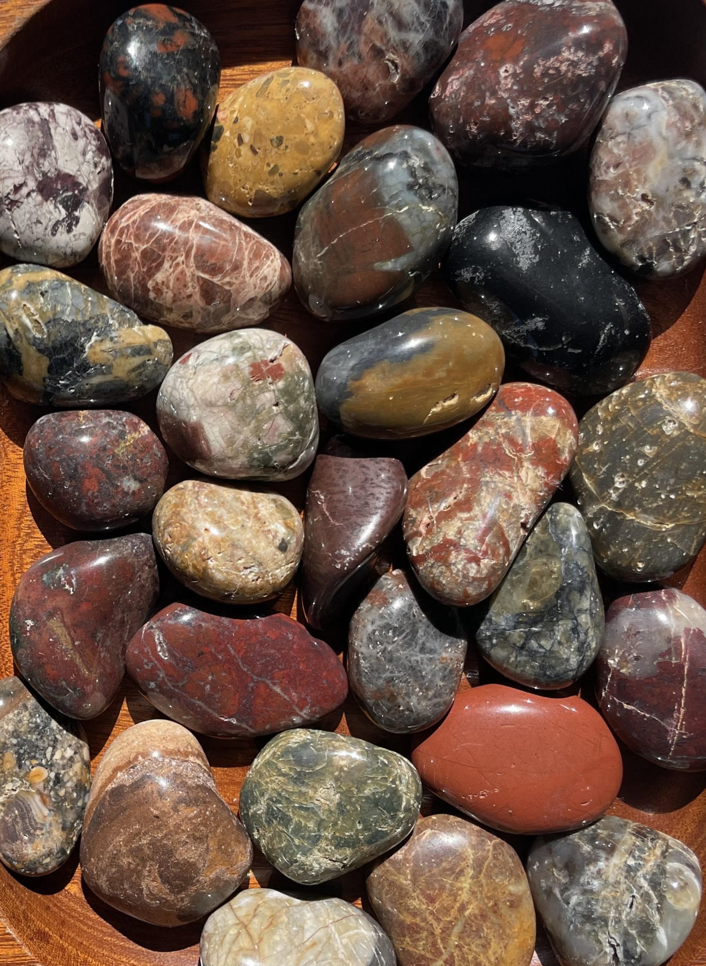 Large Tasmanian Jasper tumbles