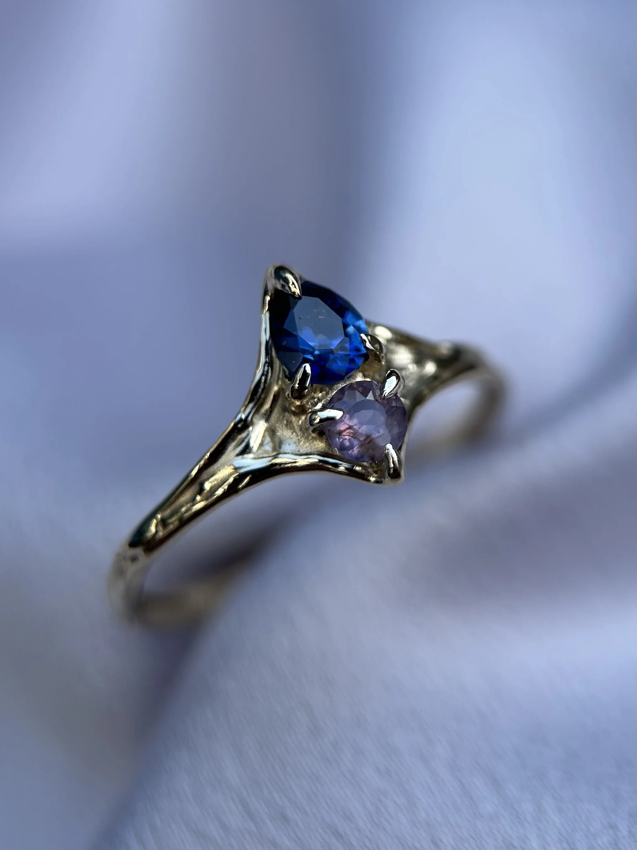 tasmanian sapphires & solid 14ct gold