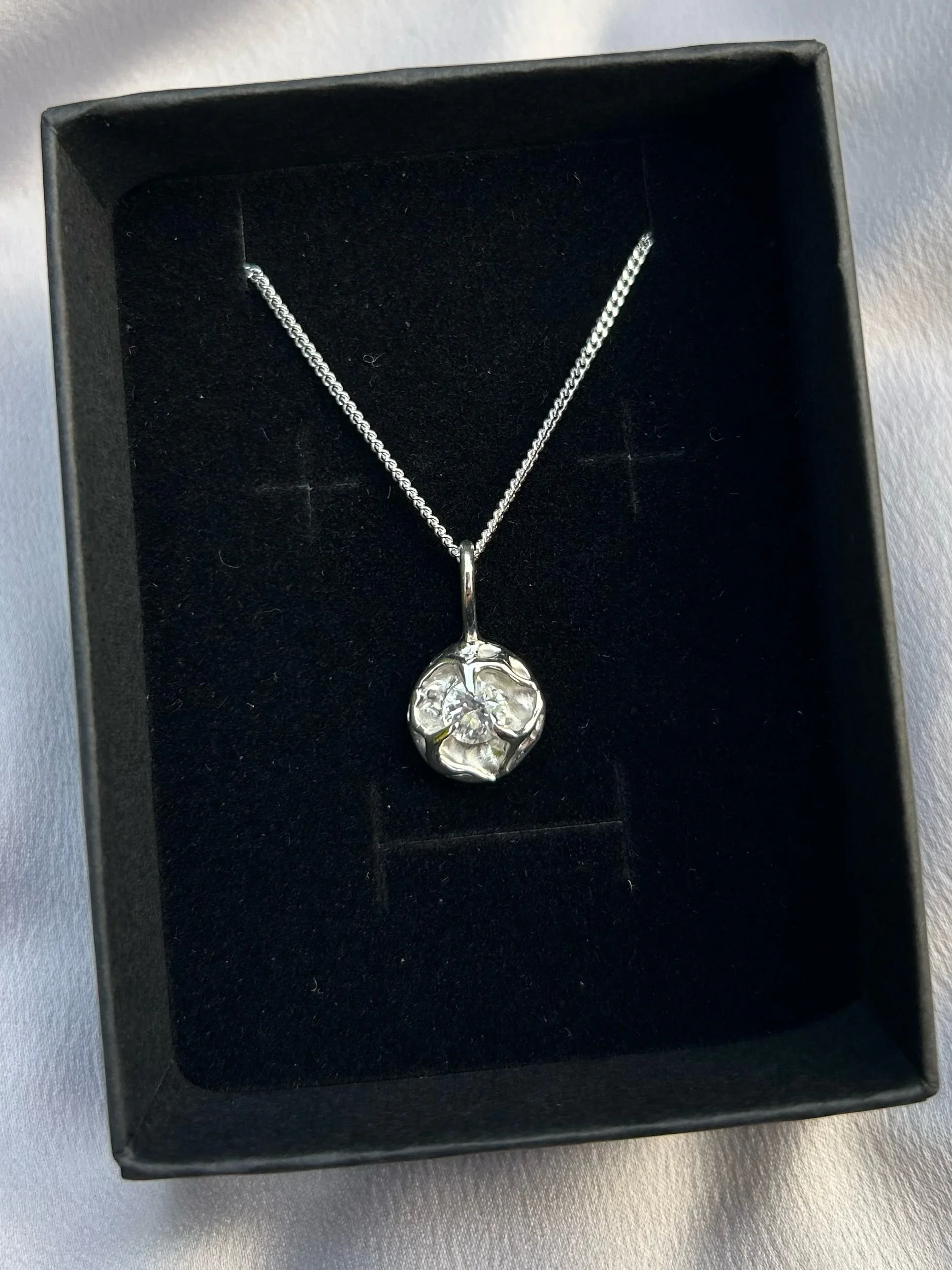 tasmanian killiecrankie diamond & solid sterling silver