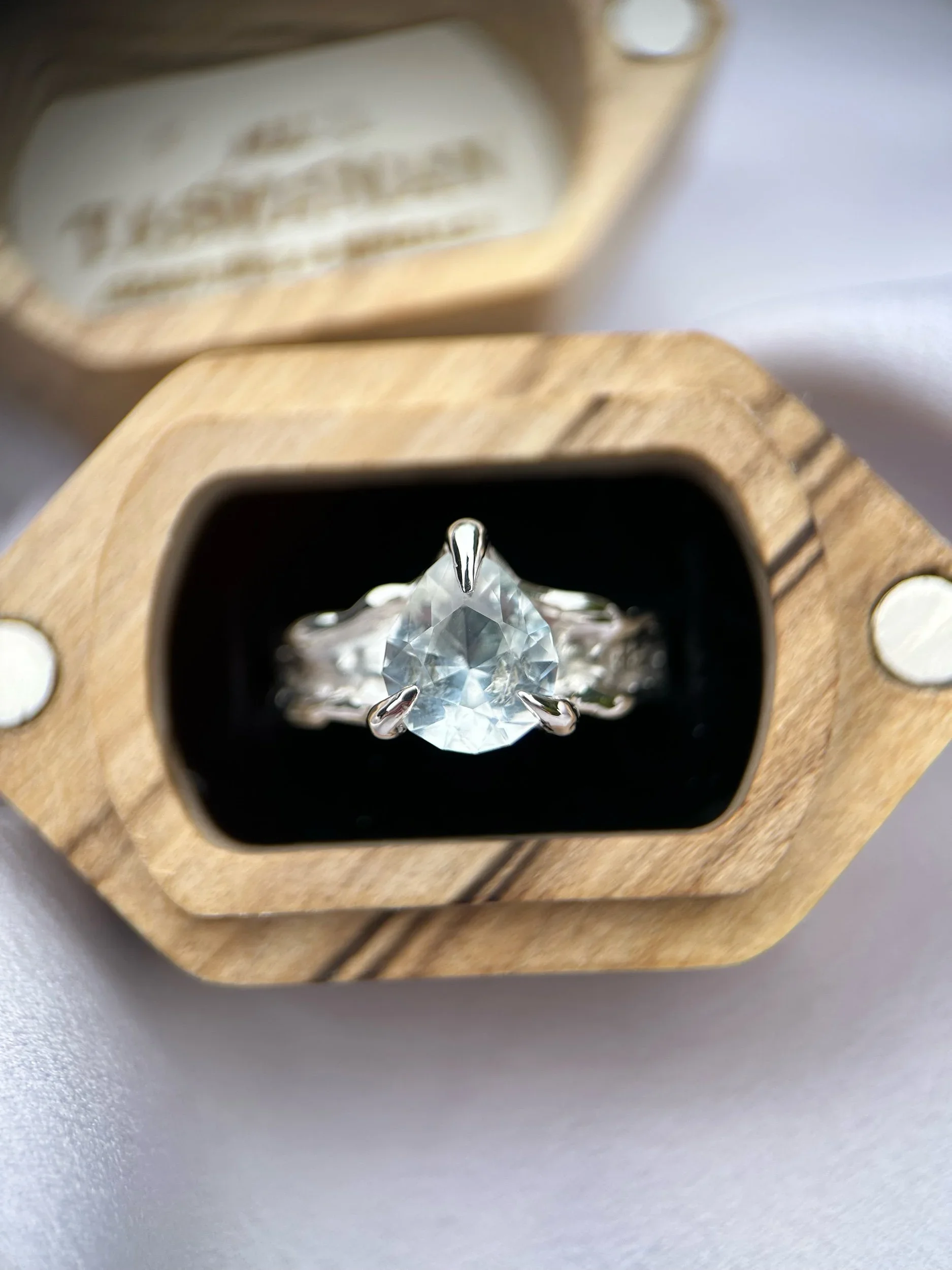 tasmanian killiecrankie diamond & solid sterling silver