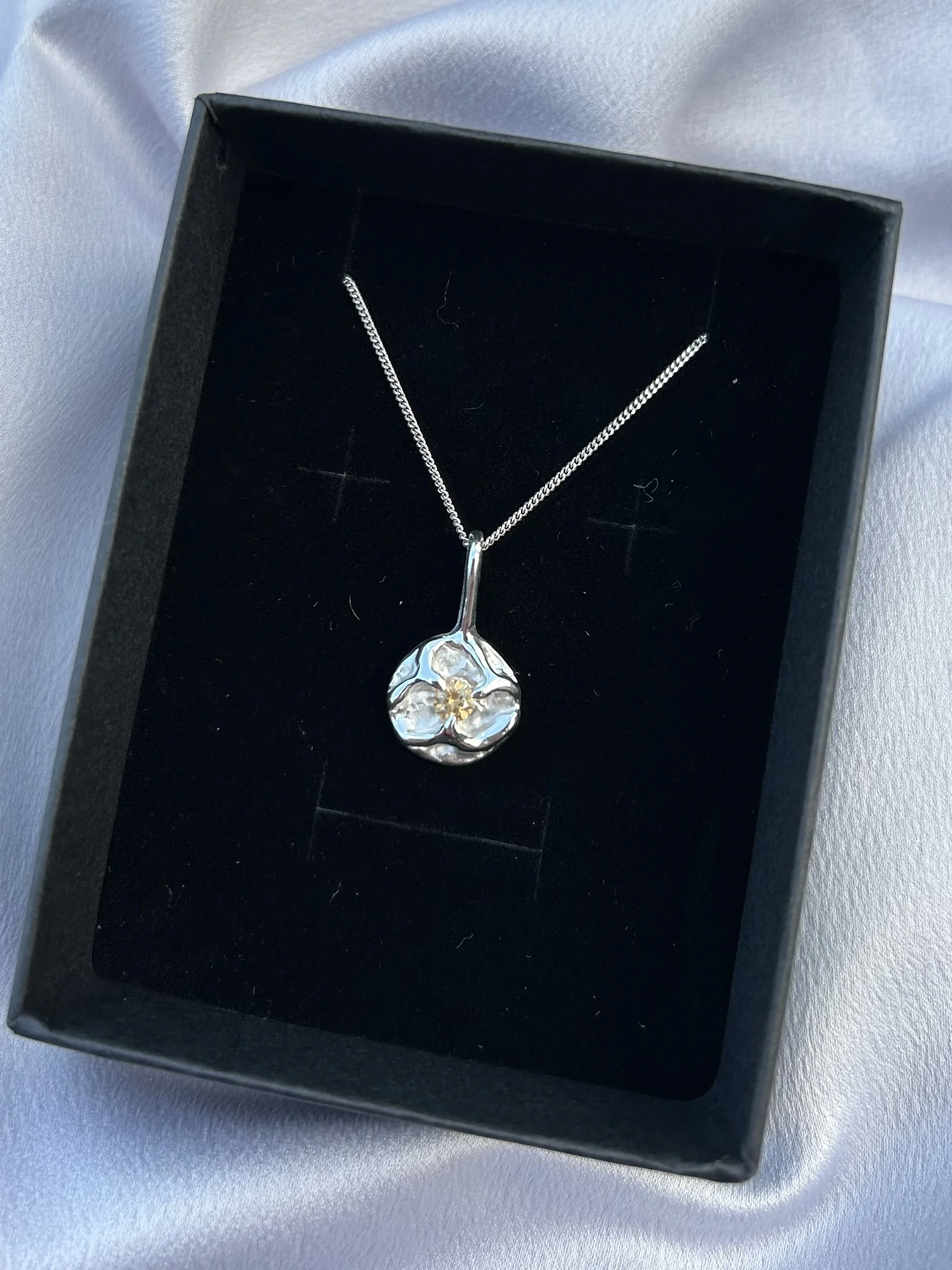 tasmanian zircon & solid sterling silver