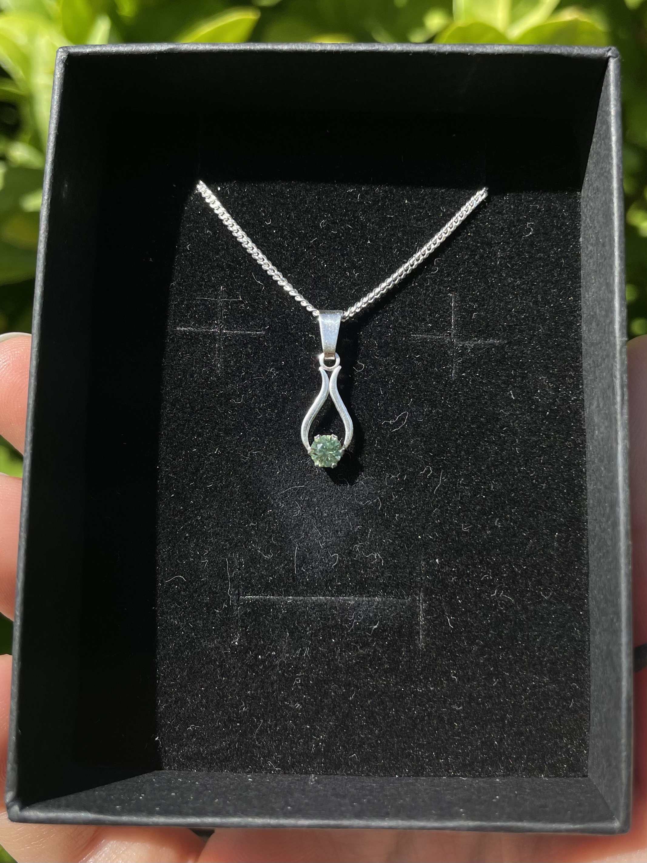 tasmanian sapphire & solid sterling silver
