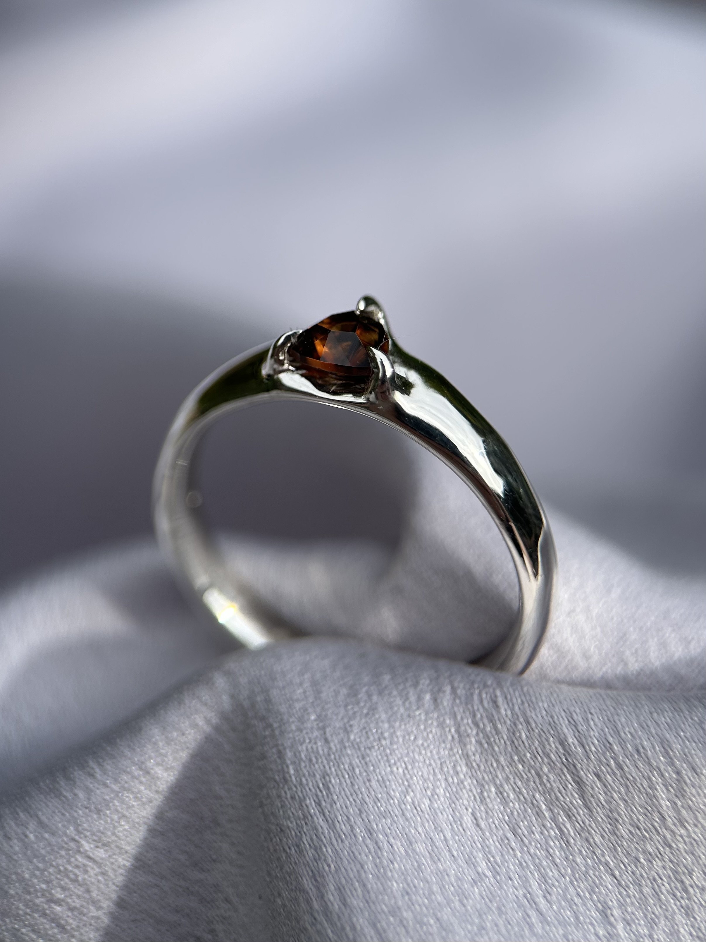 tasmanian zircon & solid sterling silver